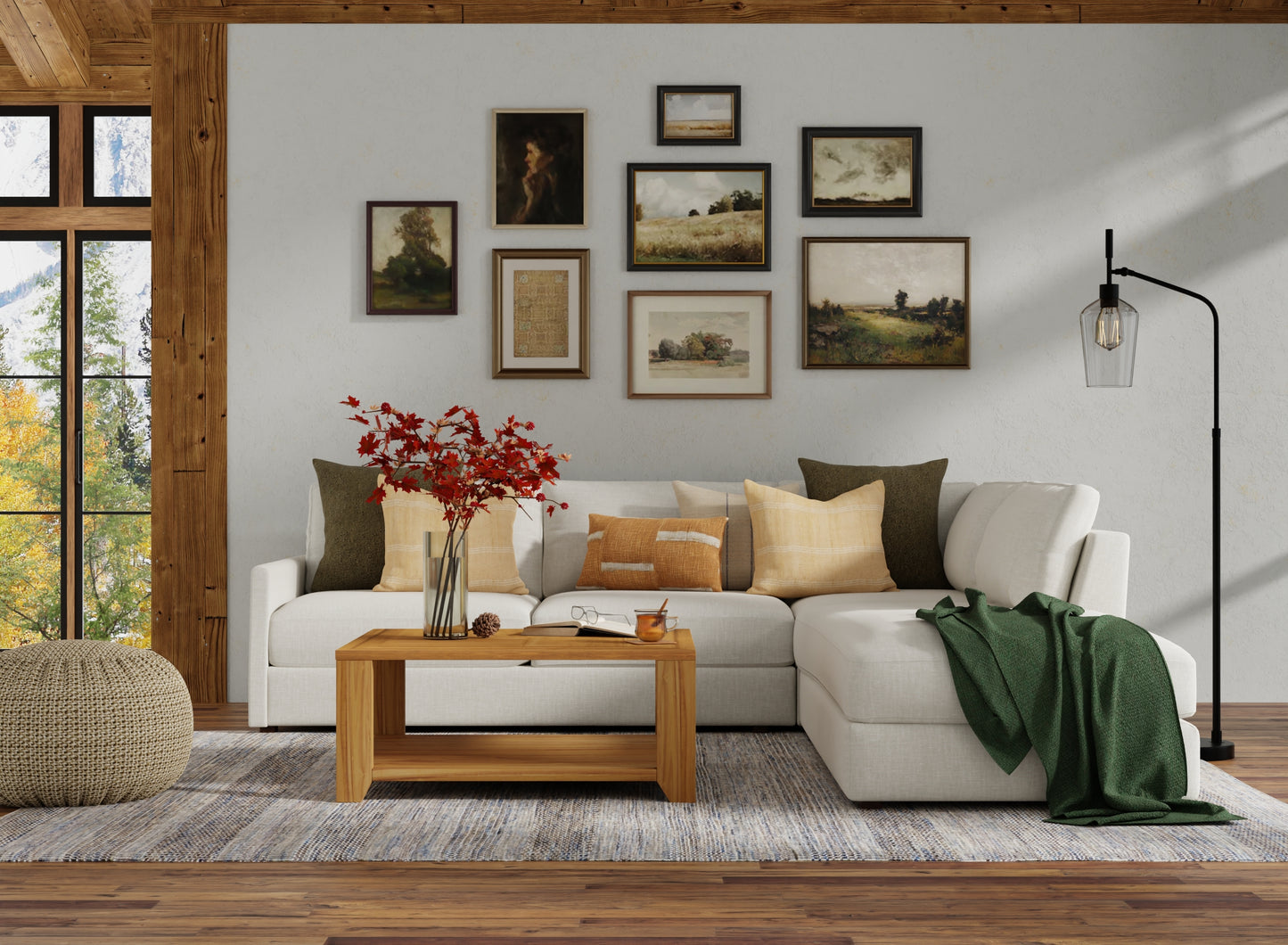 Janson Transitional/Casual/Farmhouse Silver Area Rug