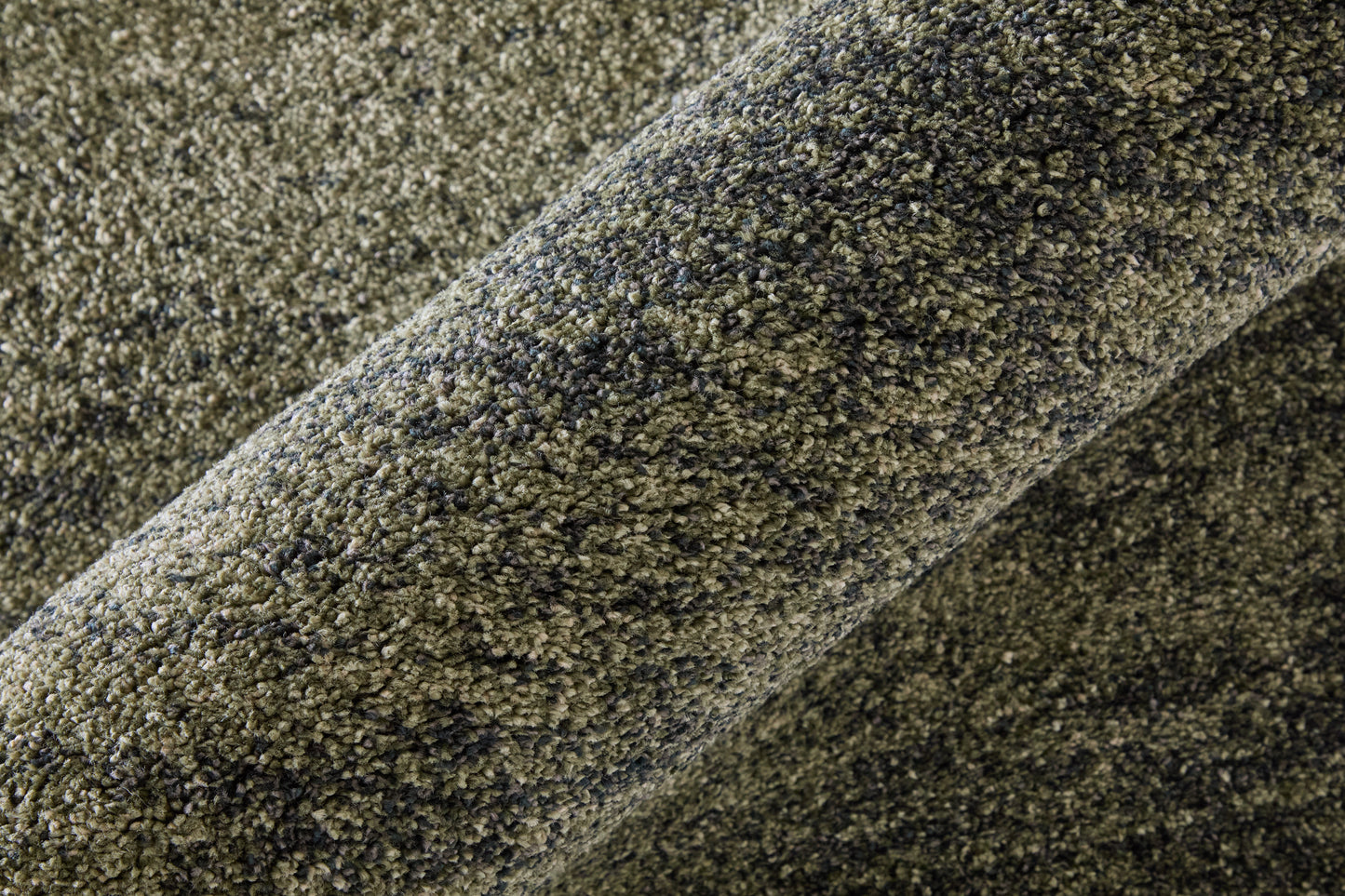 Jameson Modern/Bohemian & Eclectic Distressed/Abstract Green/Black/Tan - Feizy Rug