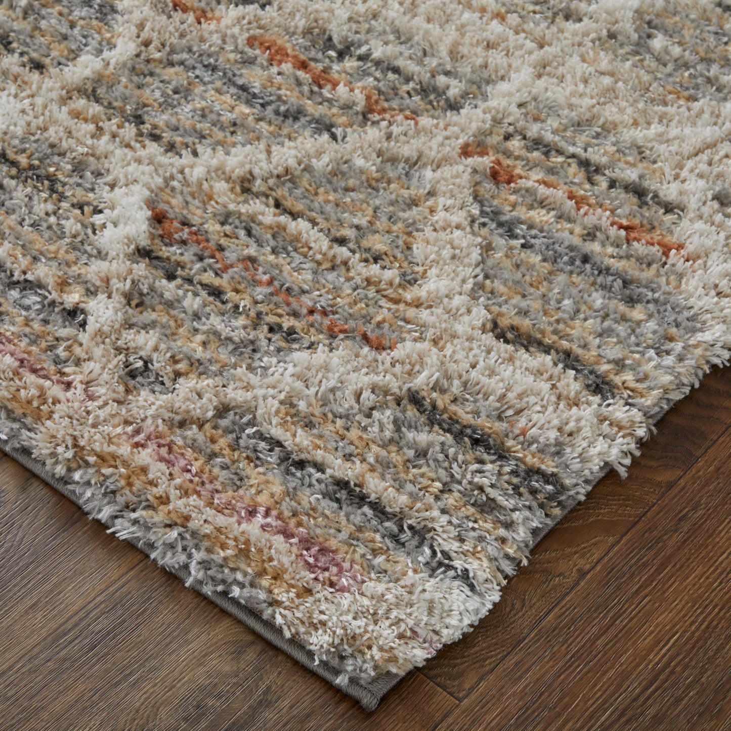 Mynka Transitional/Bohemian & Eclectic/Farmhouse Diamond/Geometric/Trellis & Lattice Tan/Taupe/Ivory - Feizy Rug
