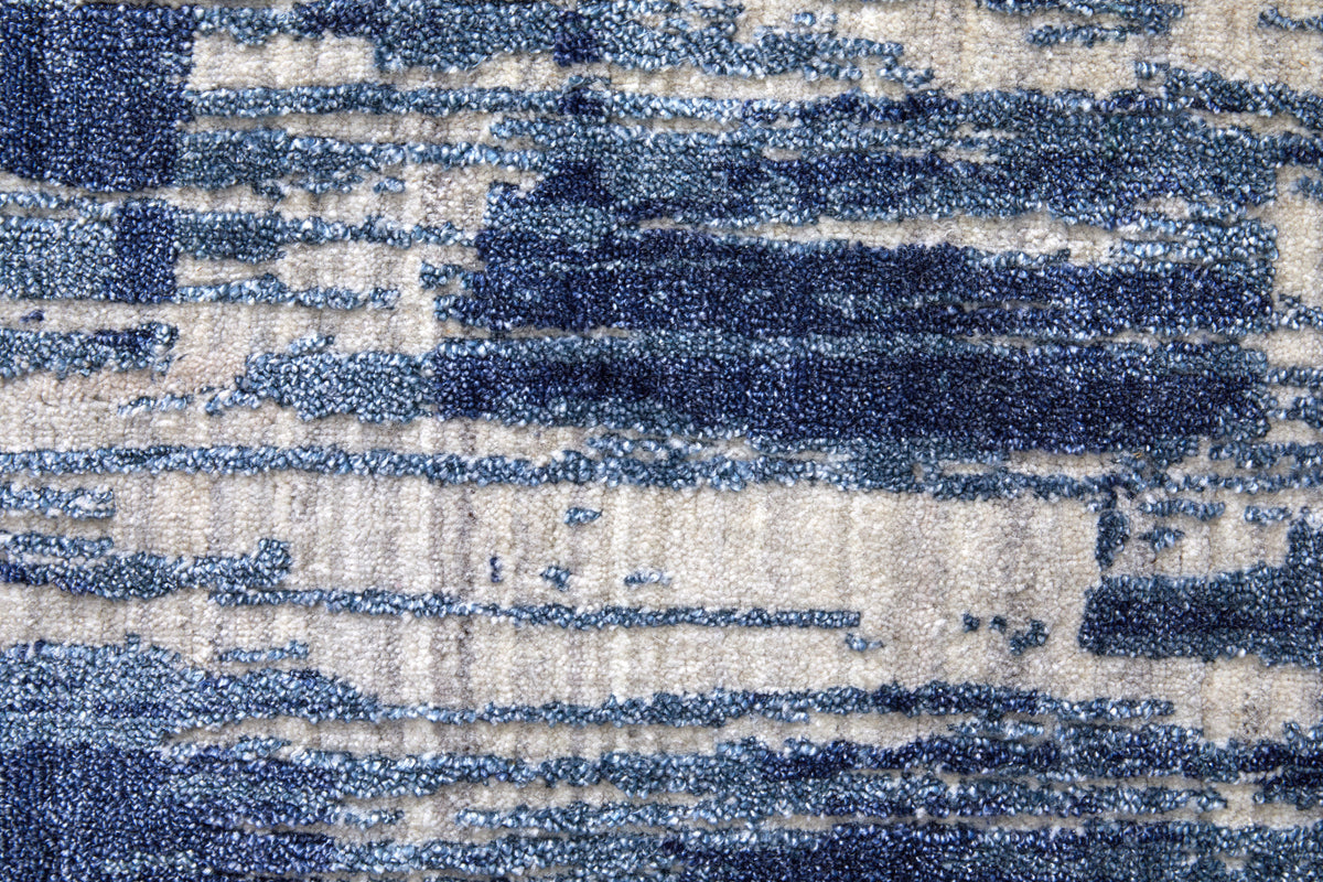 Eastfield Modern/Casual Abstract/Distressed Blue/Ivory 69AG - Feizy Rug