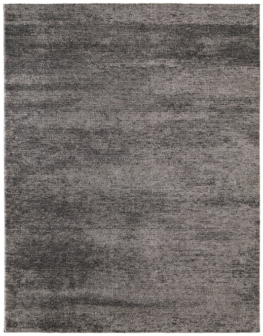 Jameson Modern/Bohemian & Eclectic Distressed/Abstract Gray/Black - Feizy Rug