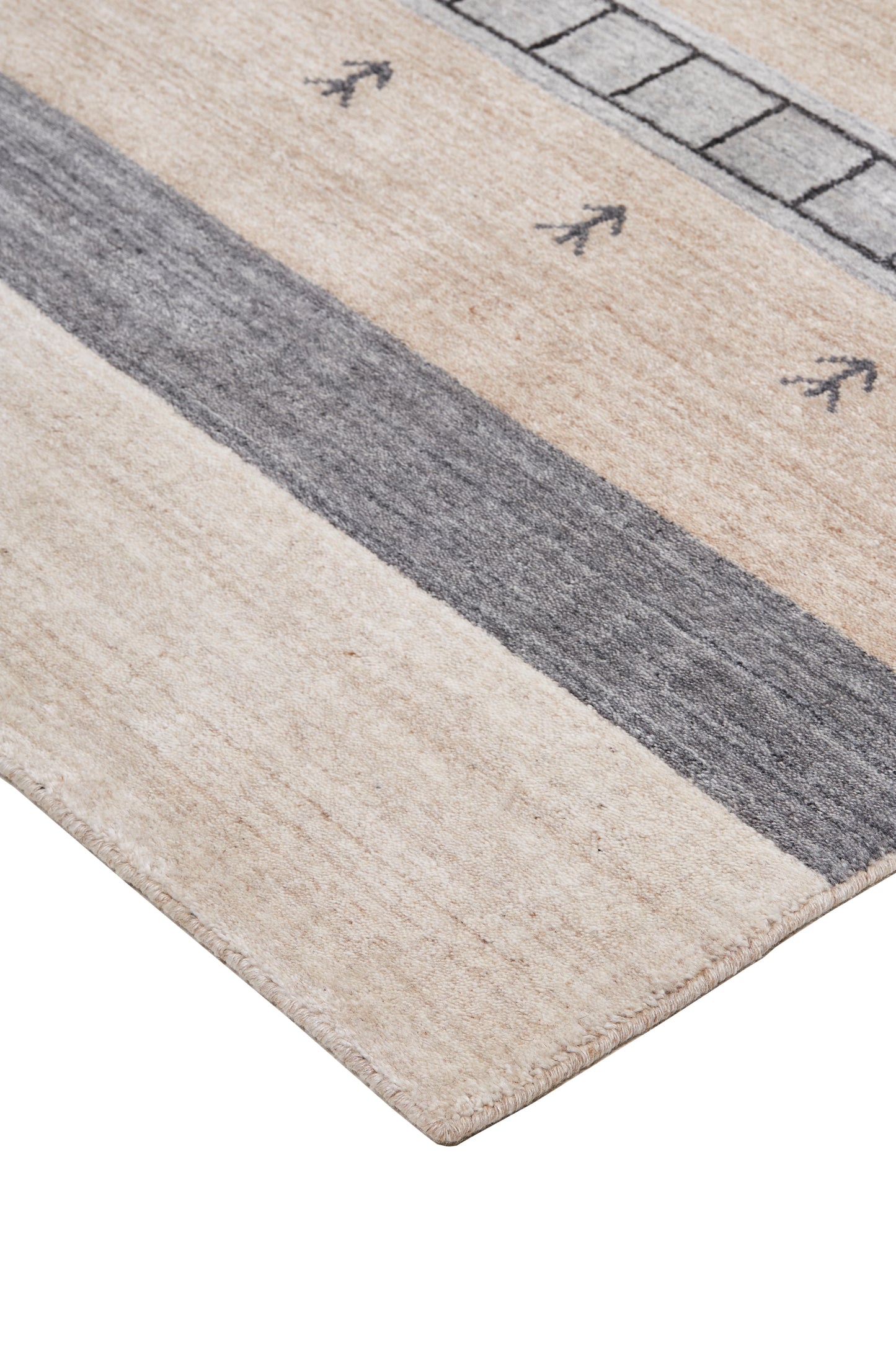 Legacy Transitional/Cabin & Lodge/Casual Stripes/Distressed/Southwestern Ivory/Tan/Gray - Feizy Rug