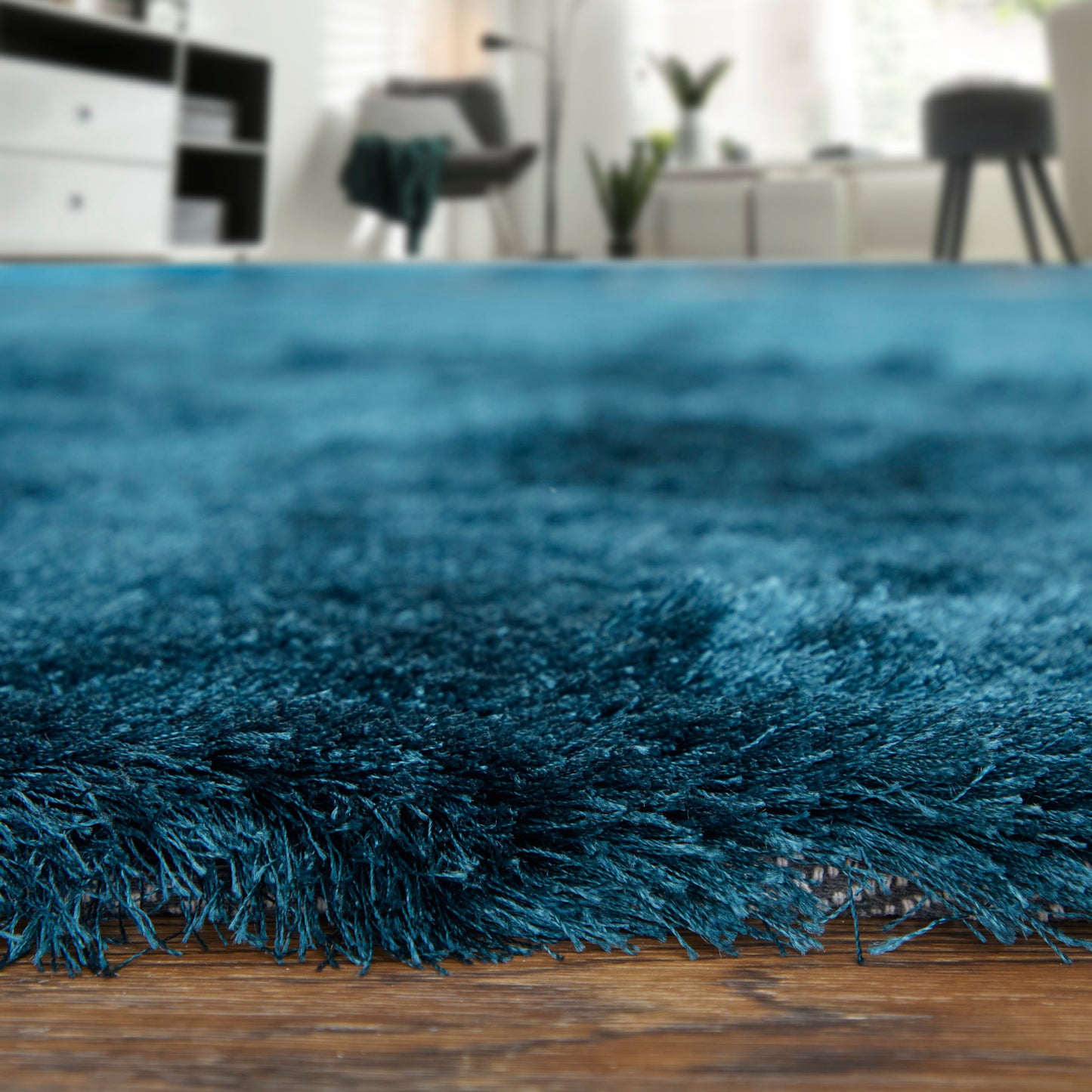 Indochine Modern/Luxury & Glam/Casual Solid Green/Blue - Feizy Rug