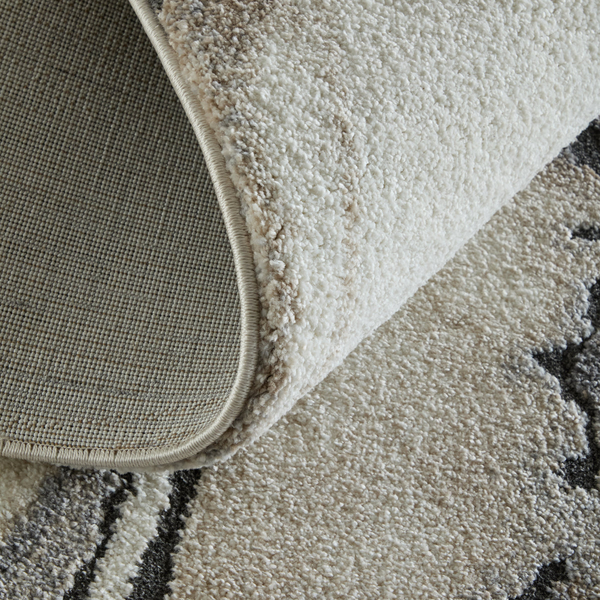 Gilmore Modern Abstract/Watercolor Ivory/Gray/Black - Feizy Rug