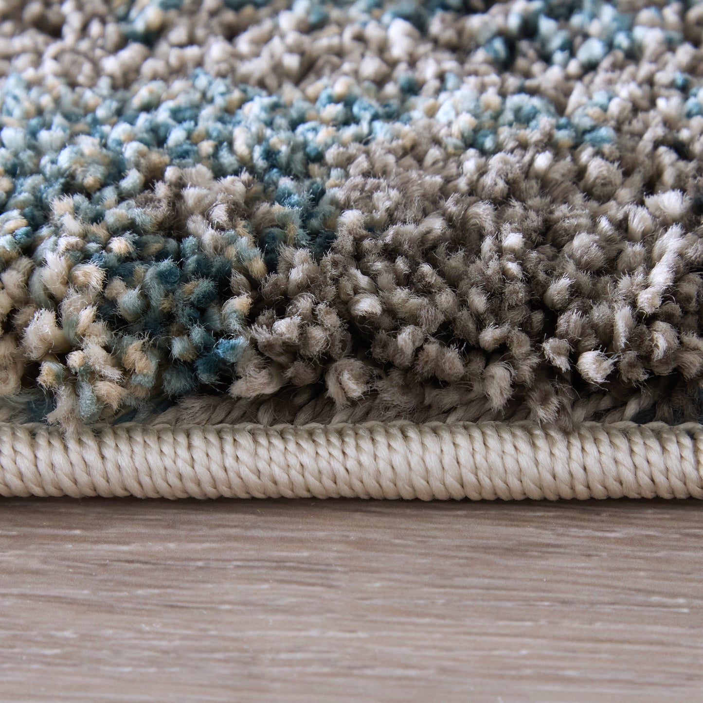 Richmond Modern/Industrial Abstract/Distressed Gray/White/Blue - Feizy Rug