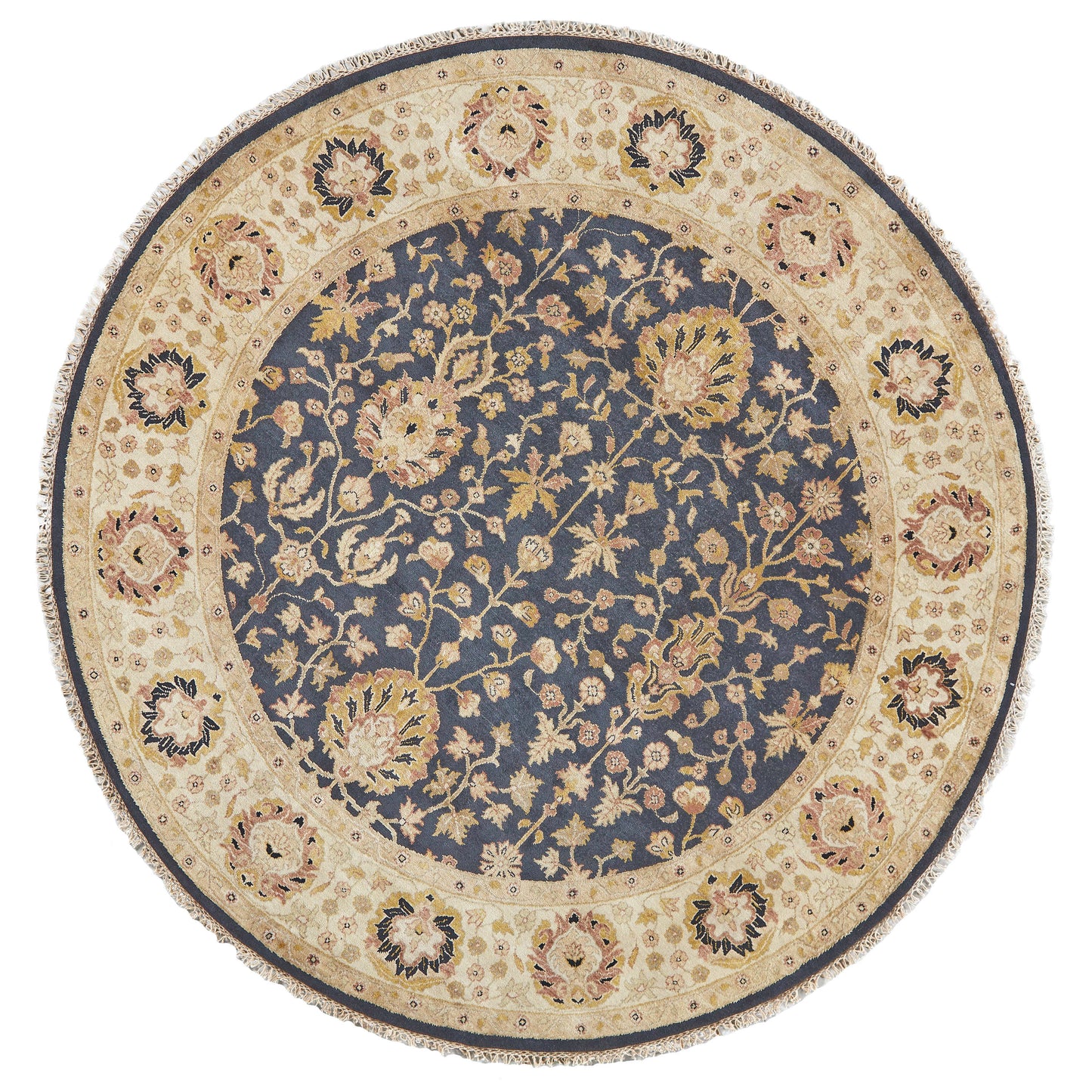 Drake Traditional/Vintage/Classic Oriental/Floral & Botanical Black/Gold - Feizy Rug