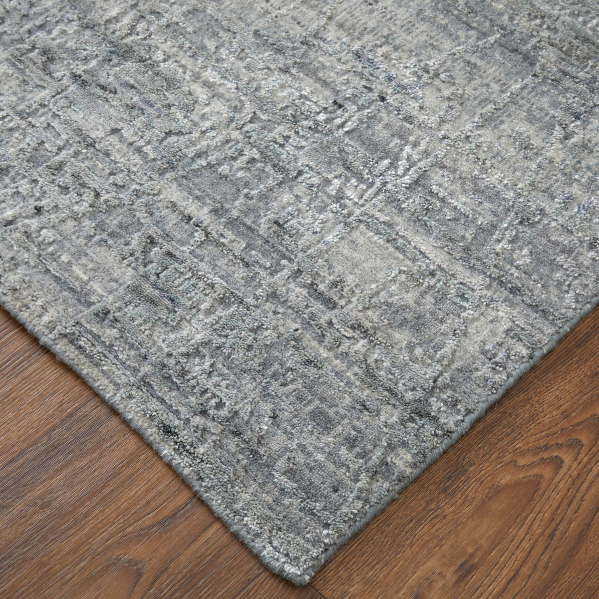 Eastfield Modern/Casual Abstract/Distressed Gray 69A5 - Feizy Rug