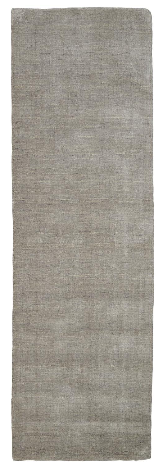 Luna Modern/Casual Solid Gray/Ivory - Feizy Rug