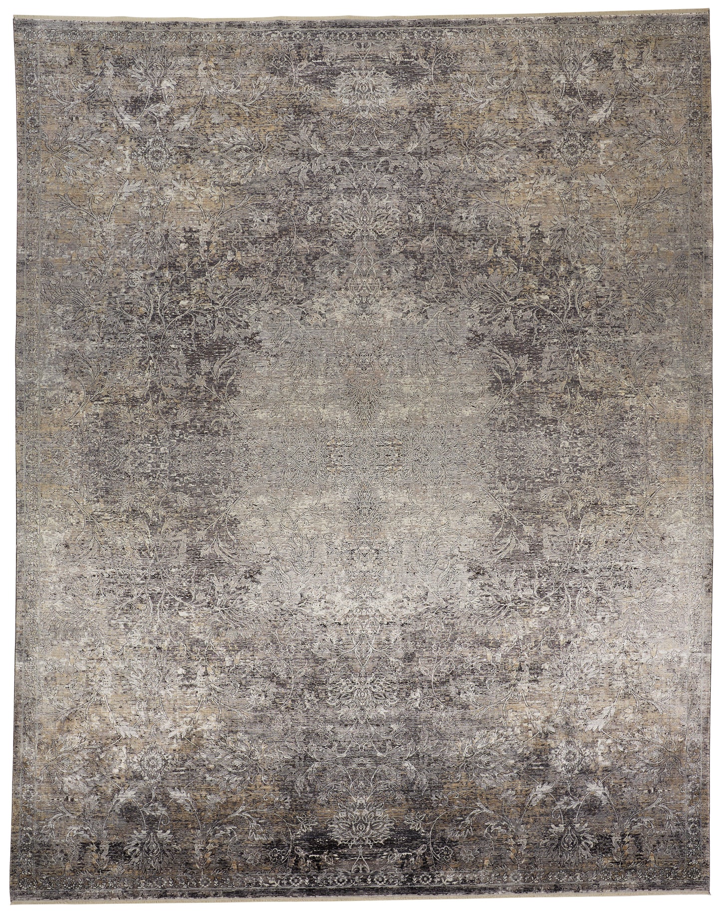 Sarrant Transitional/Bohemian & Eclectic/Casual Gray/Ivory/Tan Area Rug