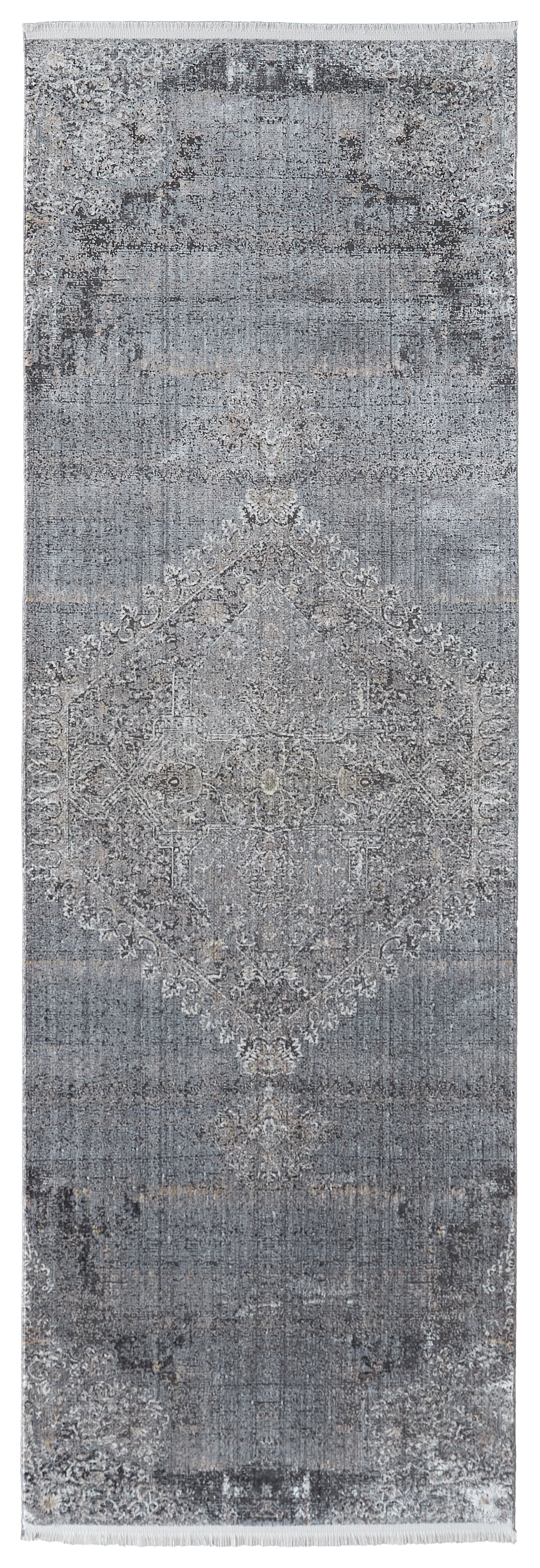 Sarrant Transitional/Casual/Bohemian & Eclectic Gray/Silver/Ivory Runner