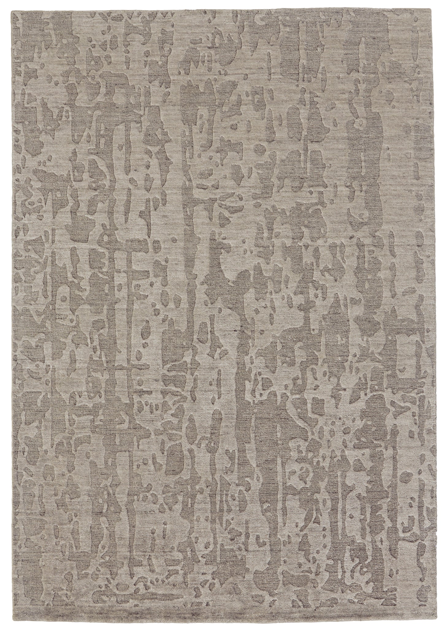 Leilani Modern/Industrial/Luxury & Glam Abstract/Solid Taupe - Feizy Rug