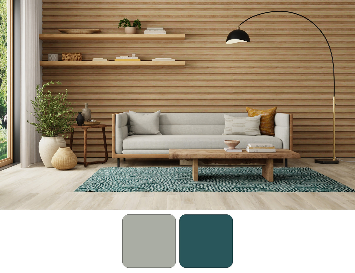 Colton Modern/Industrial Geometric/Abstract Blue - Feizy Rug