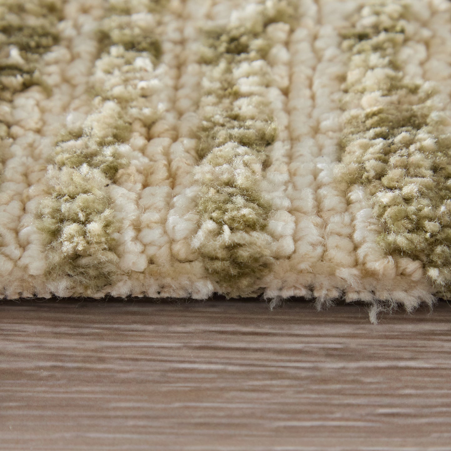 Colton Modern/Bohemian & Eclectic Abstract/Geometric/Stripes Green/Tan - Feizy Rug