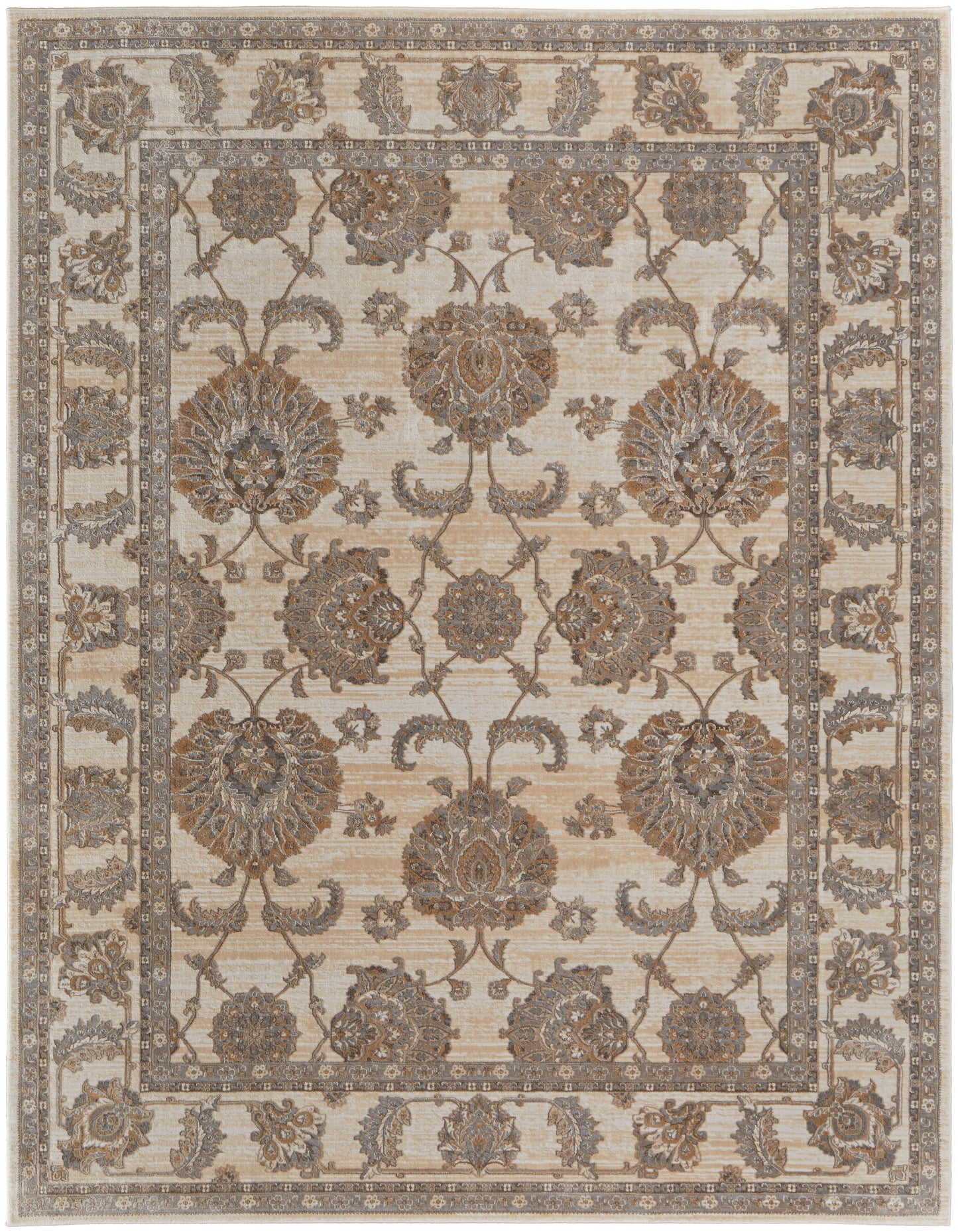 Celene Traditional/Classic/Vintage Tan/Ivory/Brown Accent Rug