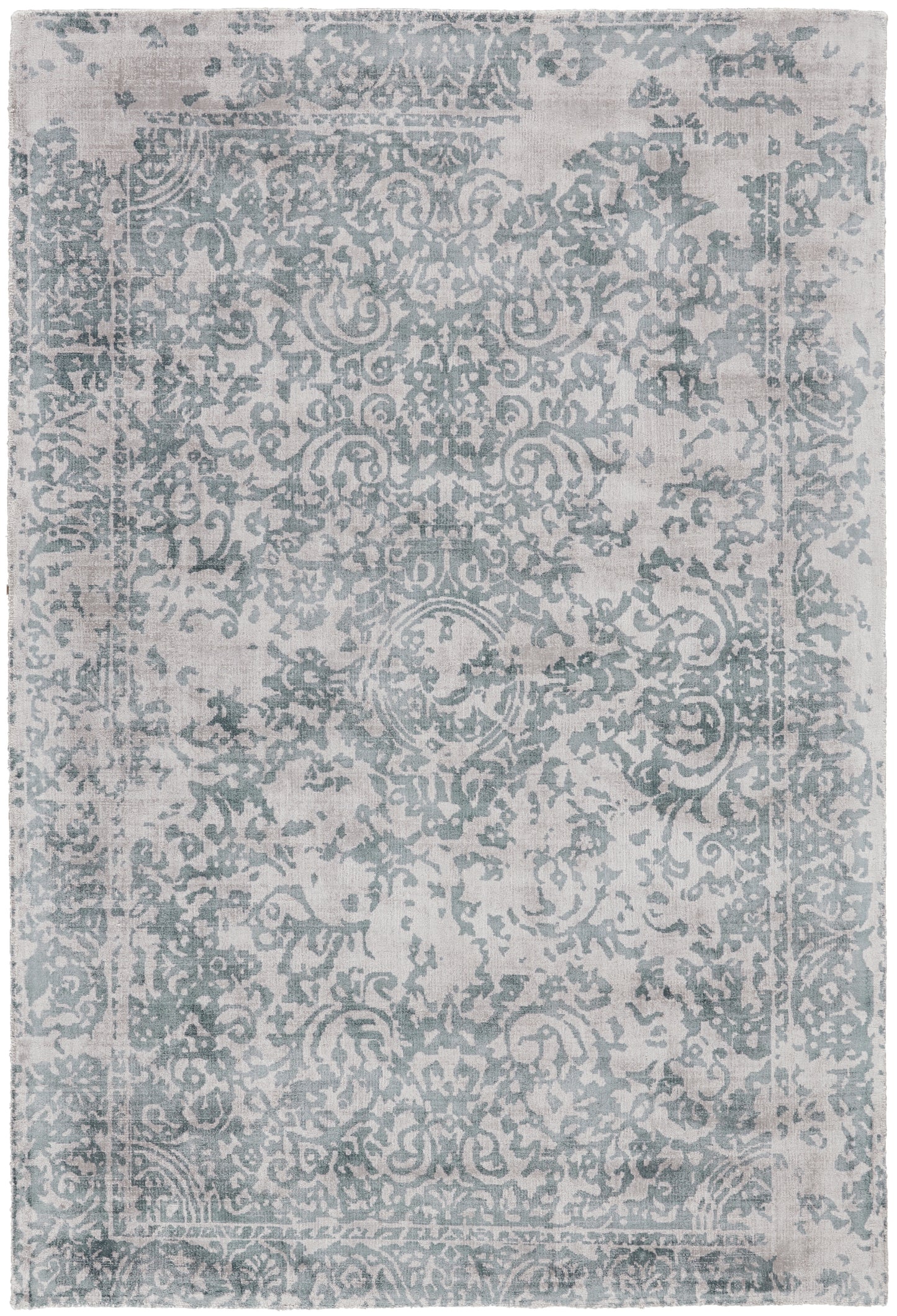 Nadia Transitional/Vintage Distressed Blue/Gray - Feizy Rug