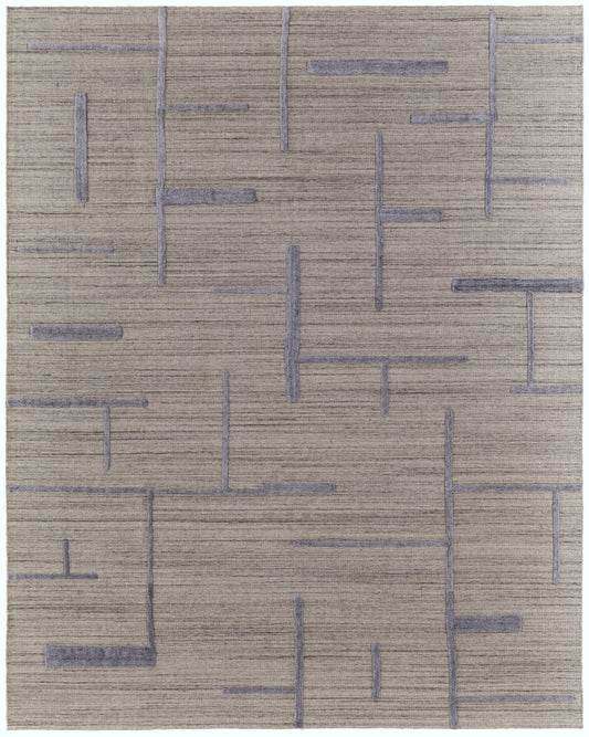 Longridge Modern/Casual/Scandinavian Ivory/Blue Area Rug