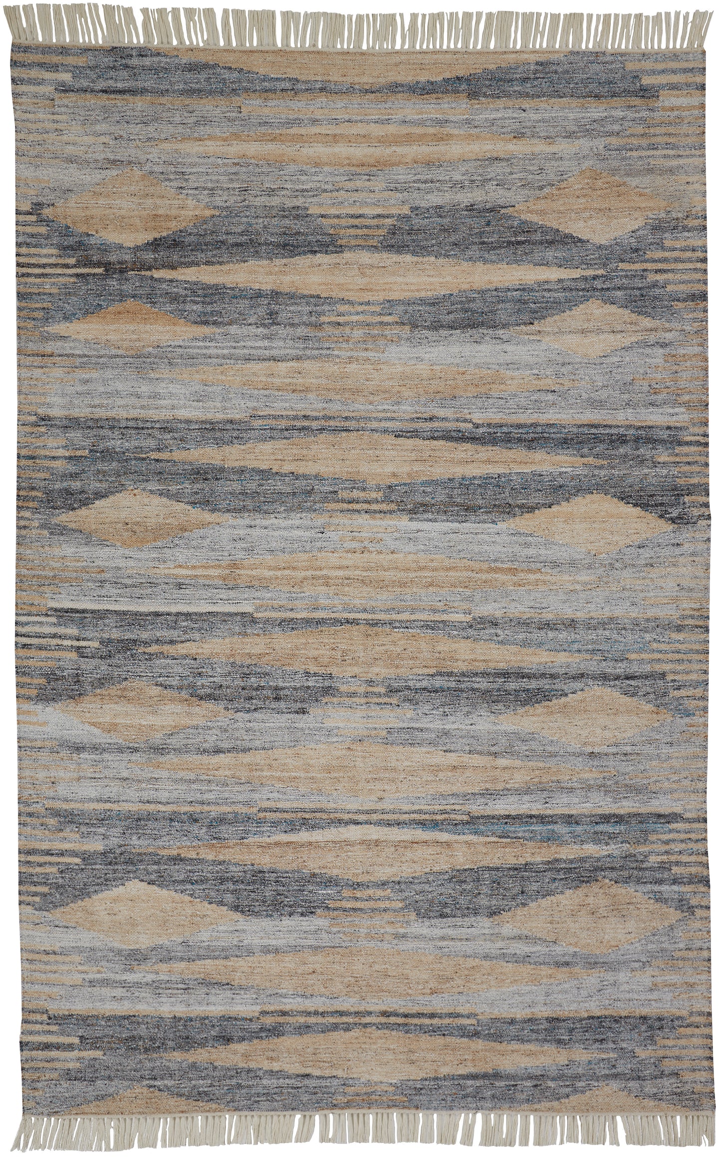 Beckett Transitional/Moroccan/Bohemian & Eclectic Gray/Tan/Silver Accent Rug