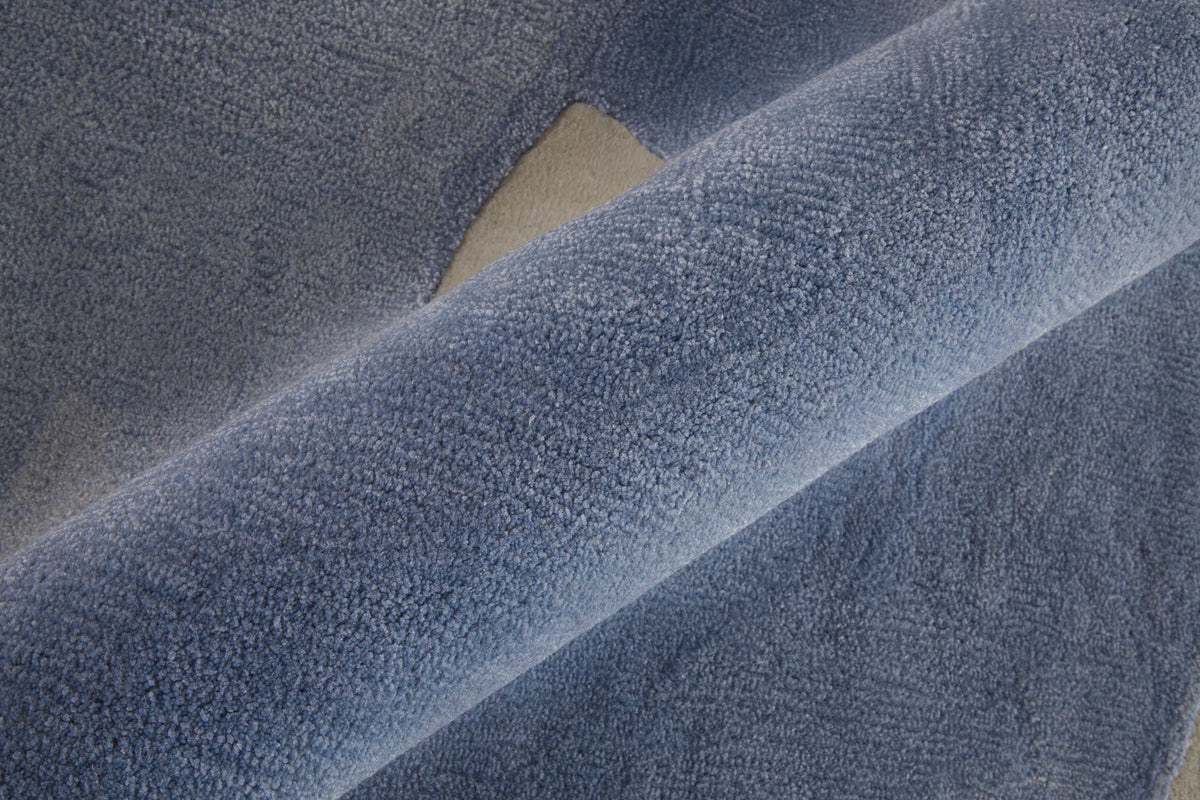 Anya Transitional/Industrial/Casual Abstract/Watercolor Blue/Ivory 8887 - Feizy Rug
