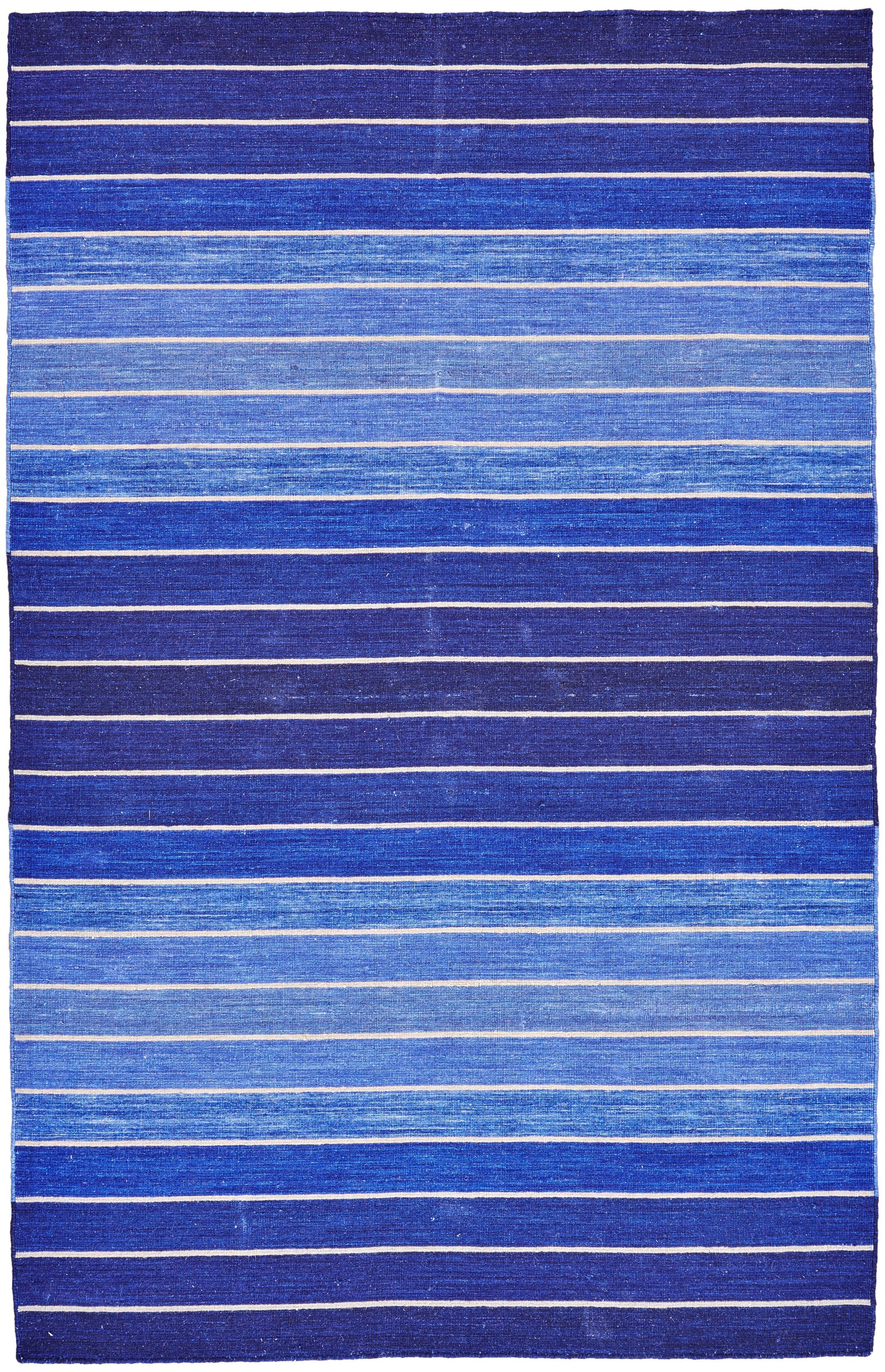 Santino Transitional/Casual/Nautical & Coastal Stripes Blue - Feizy Rug