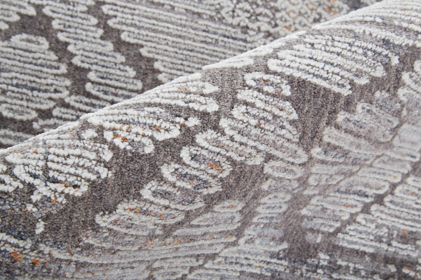 Francisco Transitional/Industrial/Southwestern Abstract/Geometric/Distressed Ivory/Gray - Feizy Rug