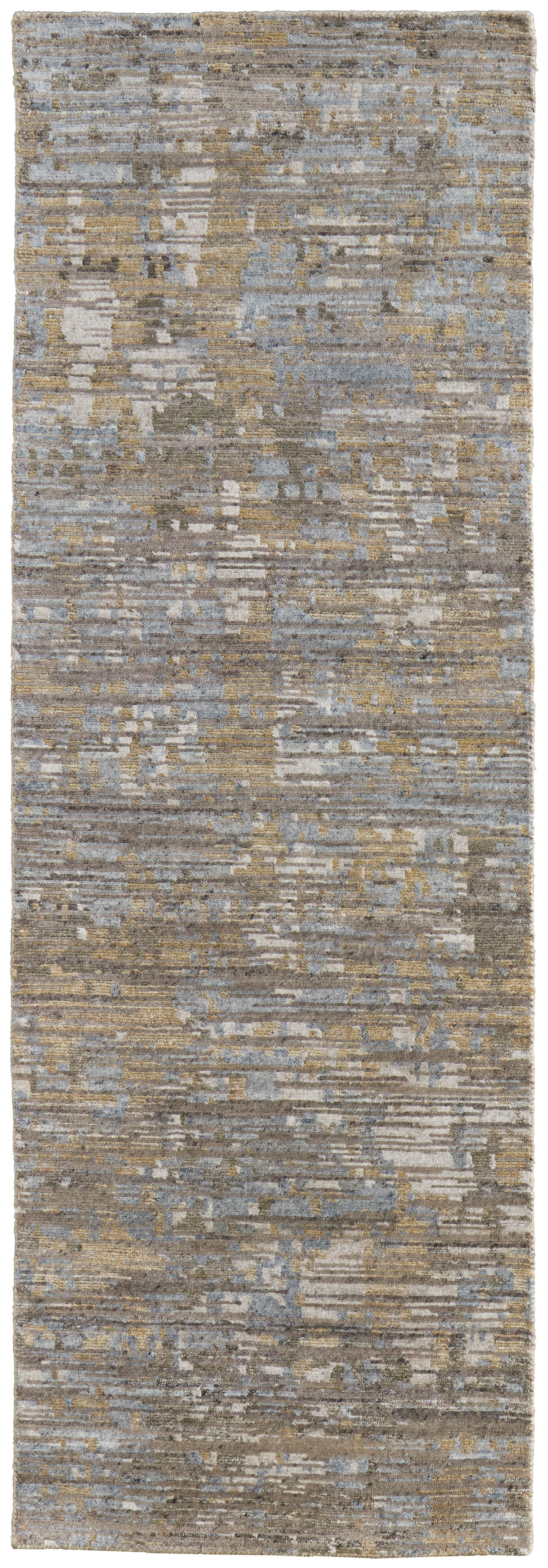 Conroe Modern/Casual/Industrial Abstract/Distressed Brown/Gray - Feizy Rug
