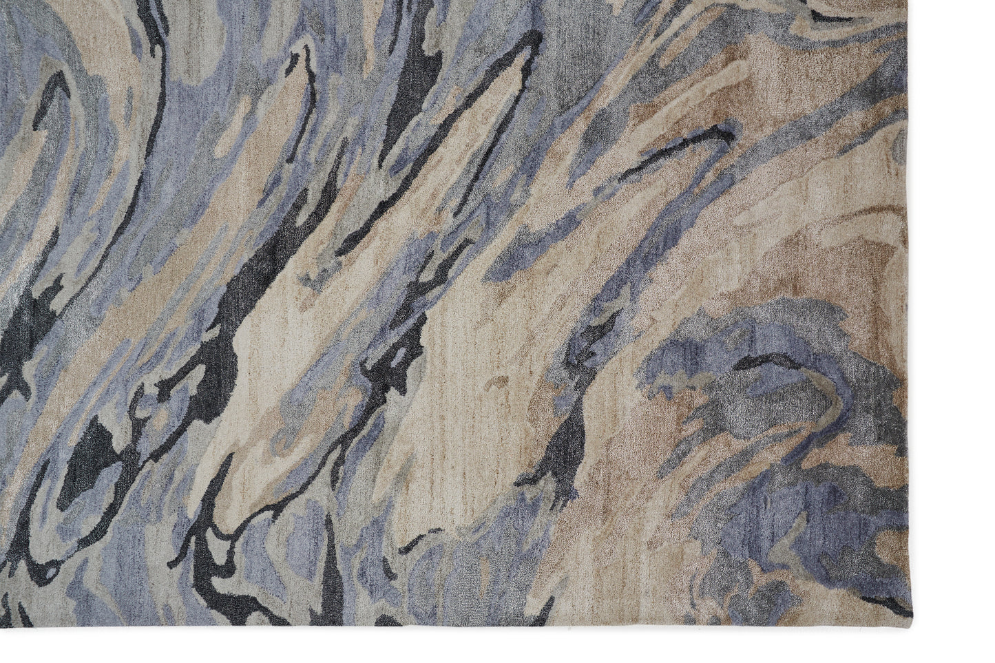 Dryden Transitional/Industrial/Casual Abstract/Watercolor Blue/Gray/Taupe - Feizy Rug