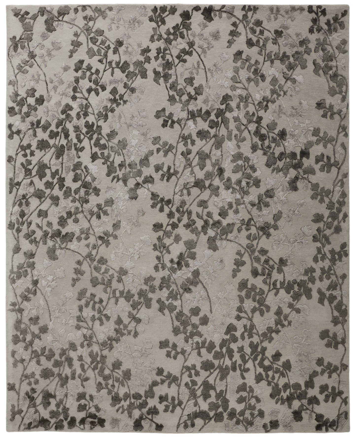 Bella Transitional/Casual Floral & Botanical Gray/Silver/Taupe - Feizy Rug
