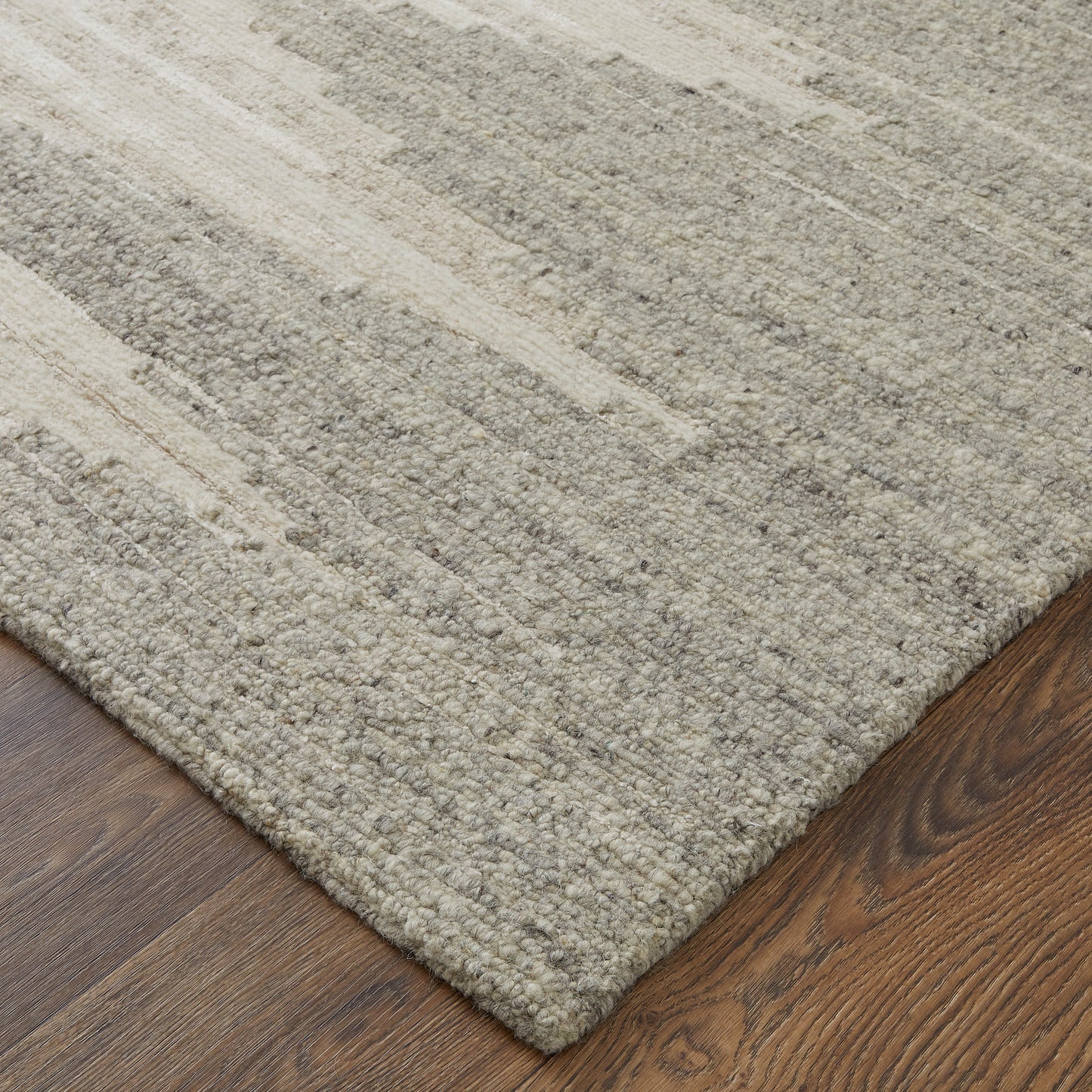 Navaro Modern/Casual/Industrial Gradient & Ombre/Abstract Ivory/Tan - Feizy Rug