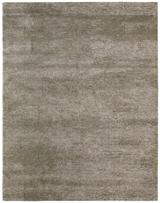 Jameson Modern/Bohemian & Eclectic Distressed/Abstract Green/Ivory - Feizy Rug