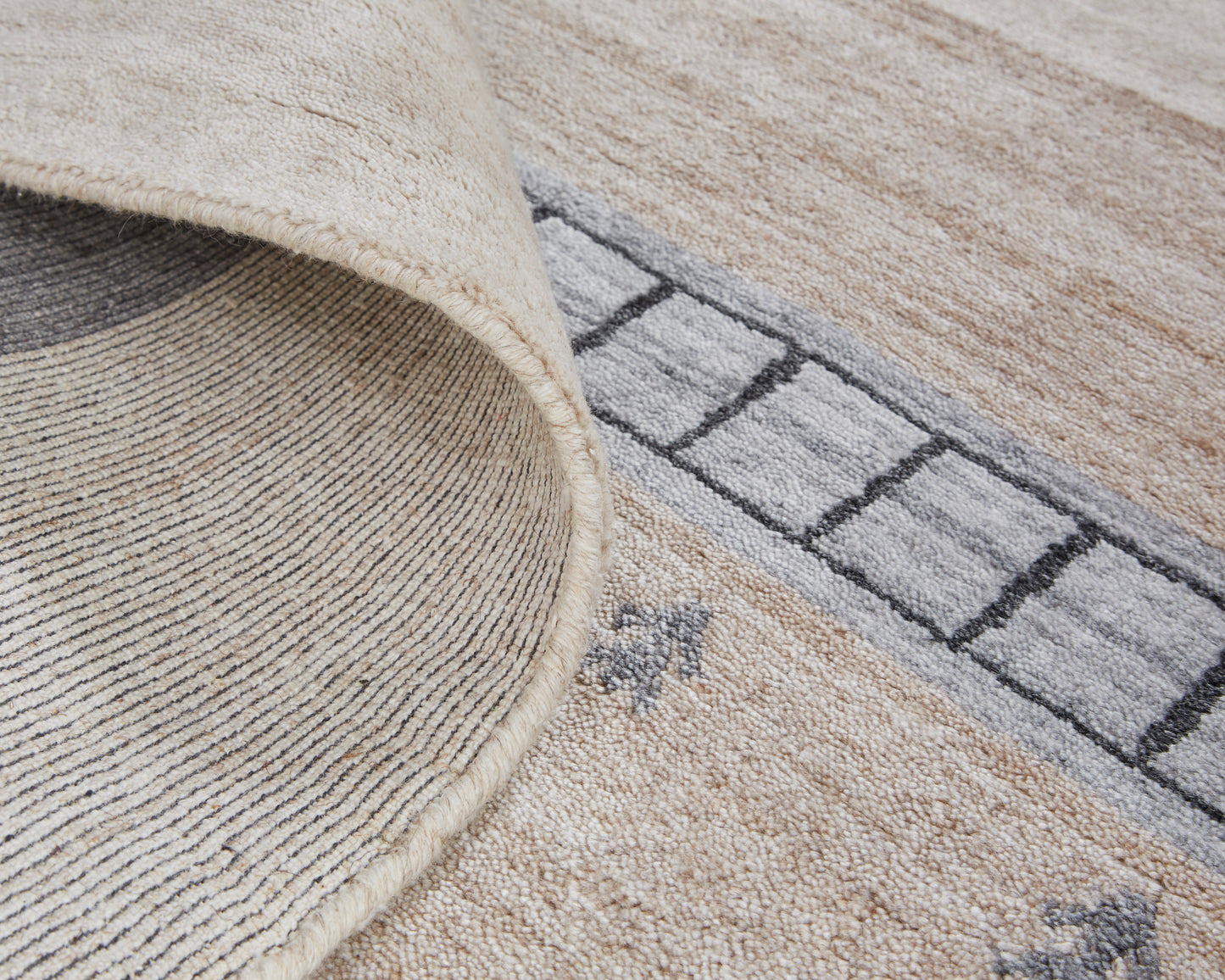 Legacy Transitional/Cabin & Lodge/Casual Stripes/Distressed/Southwestern Ivory/Tan/Gray - Feizy Rug