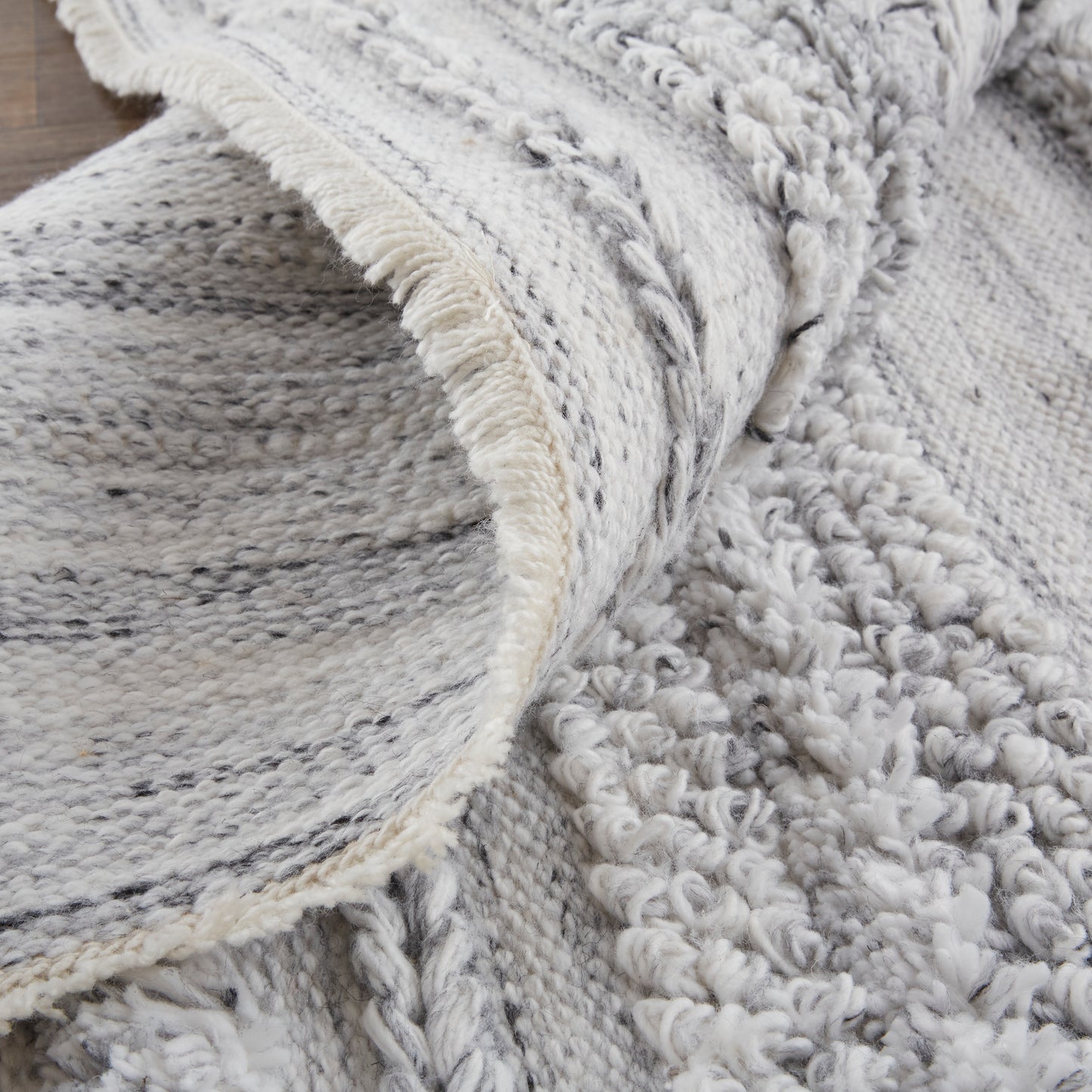 Alden Transitional/Casual/Scandinavian Stripes/Solid Gray/Silver/Ivory - Feizy Rug