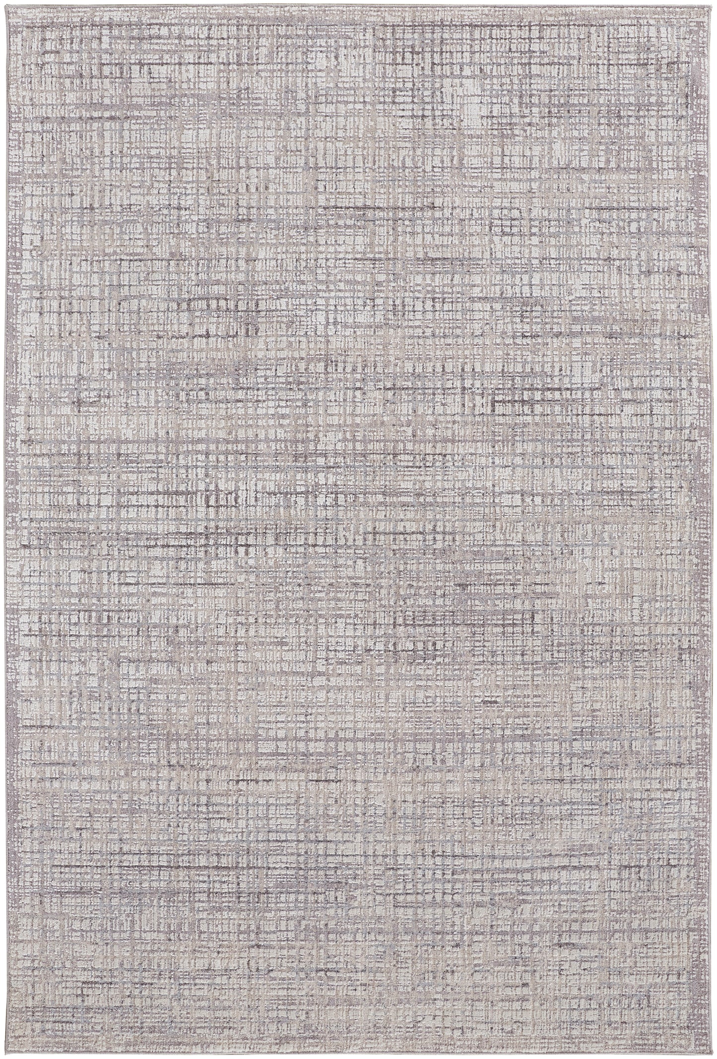 Lennon Transitional/Casual/Industrial Abstract/Distressed Taupe/Ivory - Feizy Rug