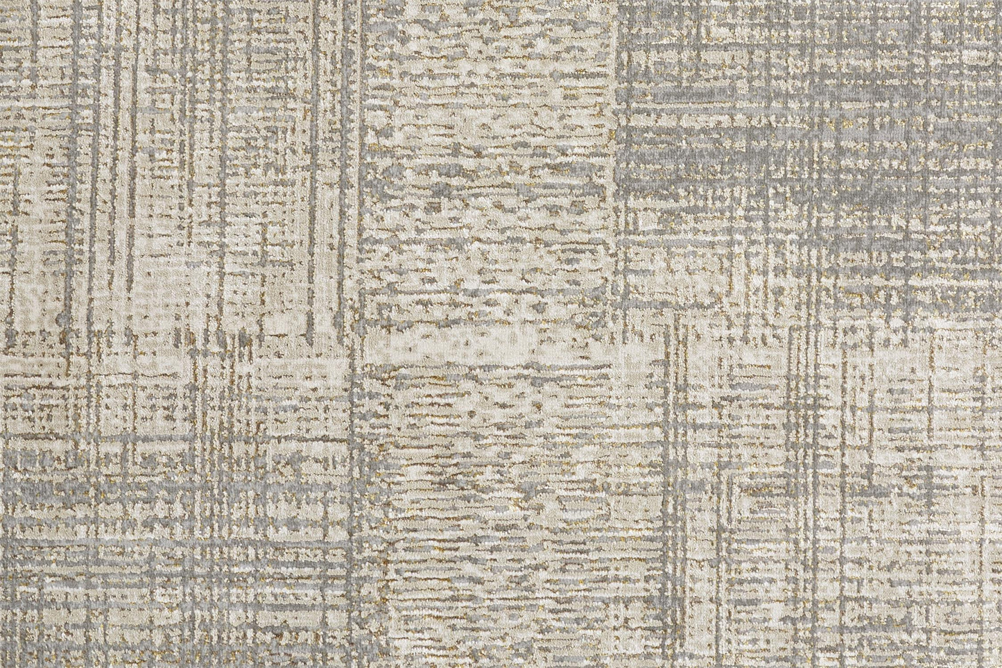 Aura Modern/Casual/Industrial Gray/Ivory Area Rug