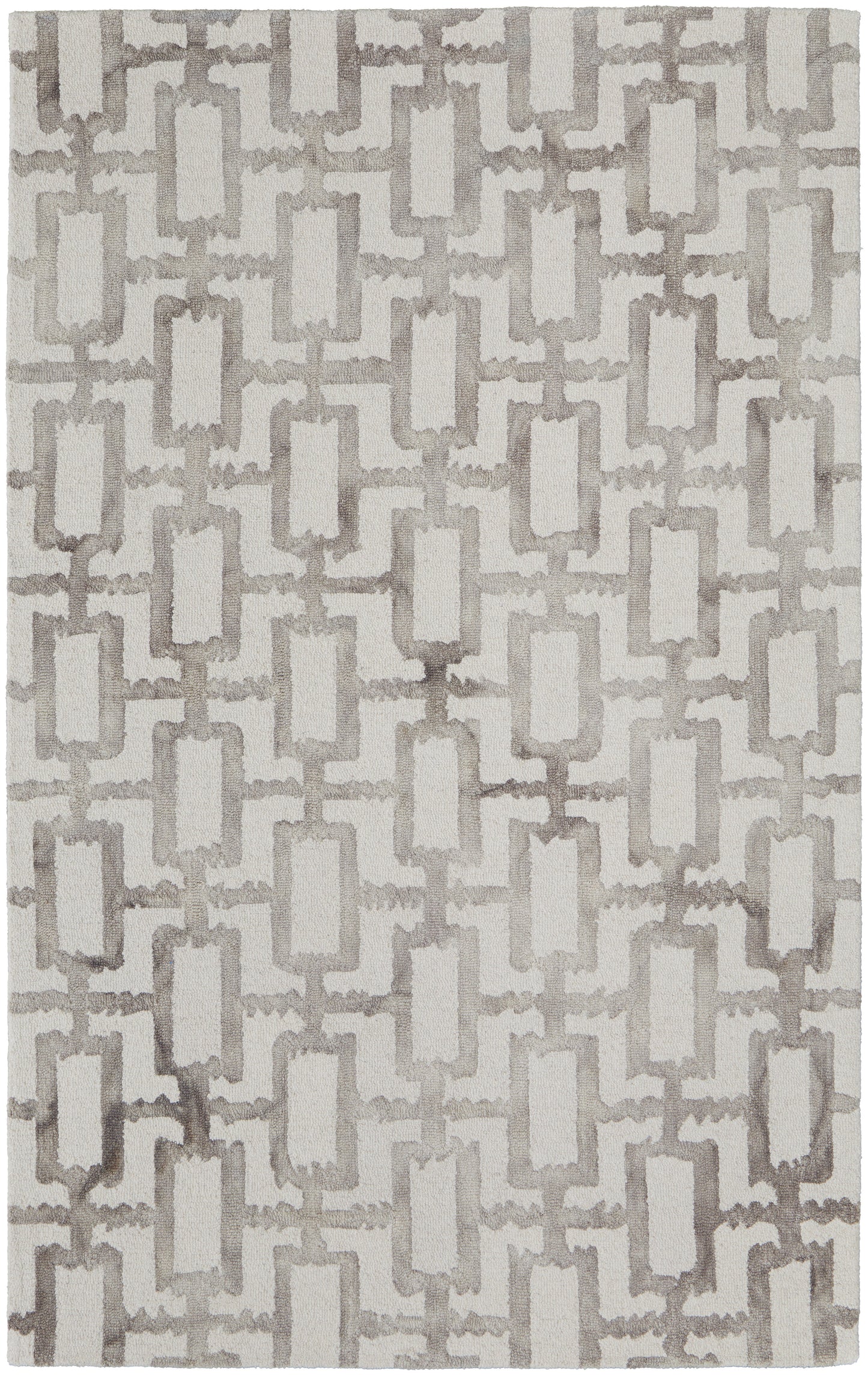 Lorrain Modern/Bohemian & Eclectic/Casual Ivory/Taupe Accent Rug