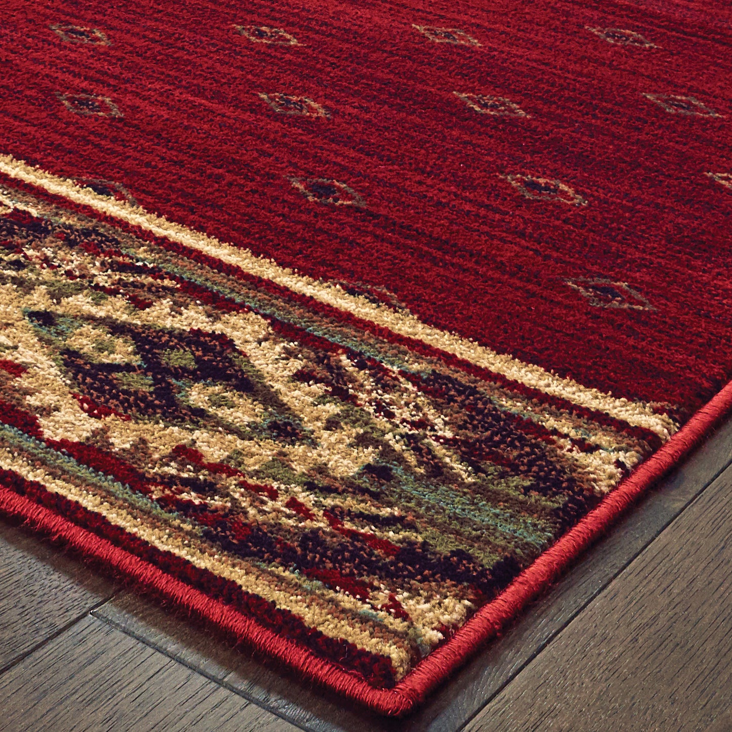 WOODLANDS 9652C Red Rug - ORIENTAL WEAVERS