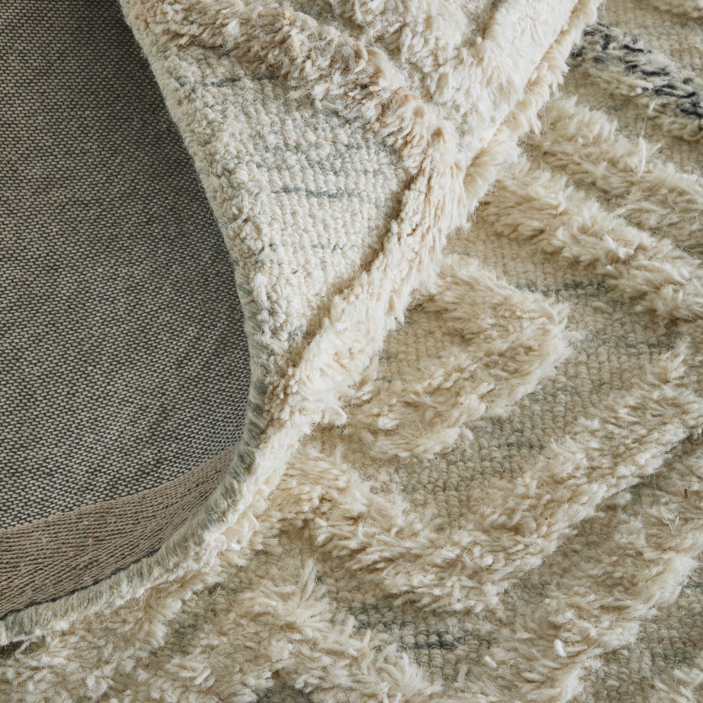 Anica Transitional/Bohemian & Eclectic/Moroccan Moroccan/Geometric/Distressed Ivory/Gray/Black - Feizy Rug