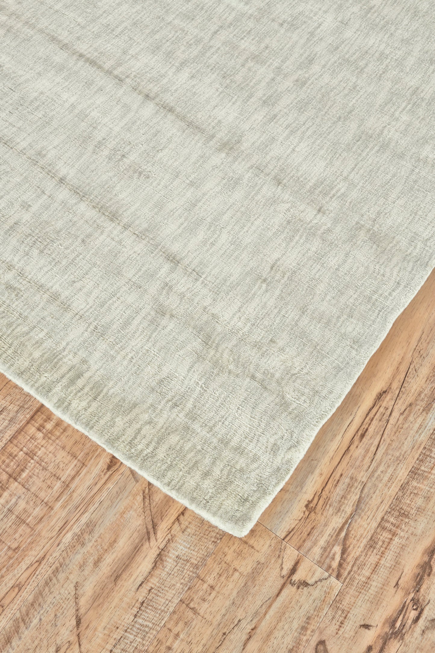 Marlowe Modern/Casual/Industrial Chevron/Abstract/Gradient & Ombre Ivory/Silver - Feizy Rug