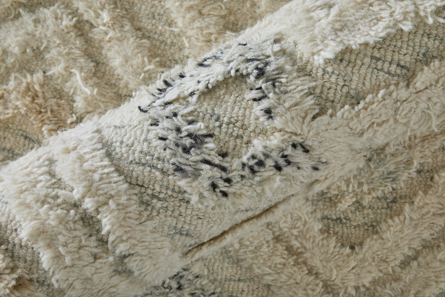 Anica Transitional/Bohemian & Eclectic/Moroccan Moroccan/Geometric/Distressed Ivory/Gray/Black - Feizy Rug