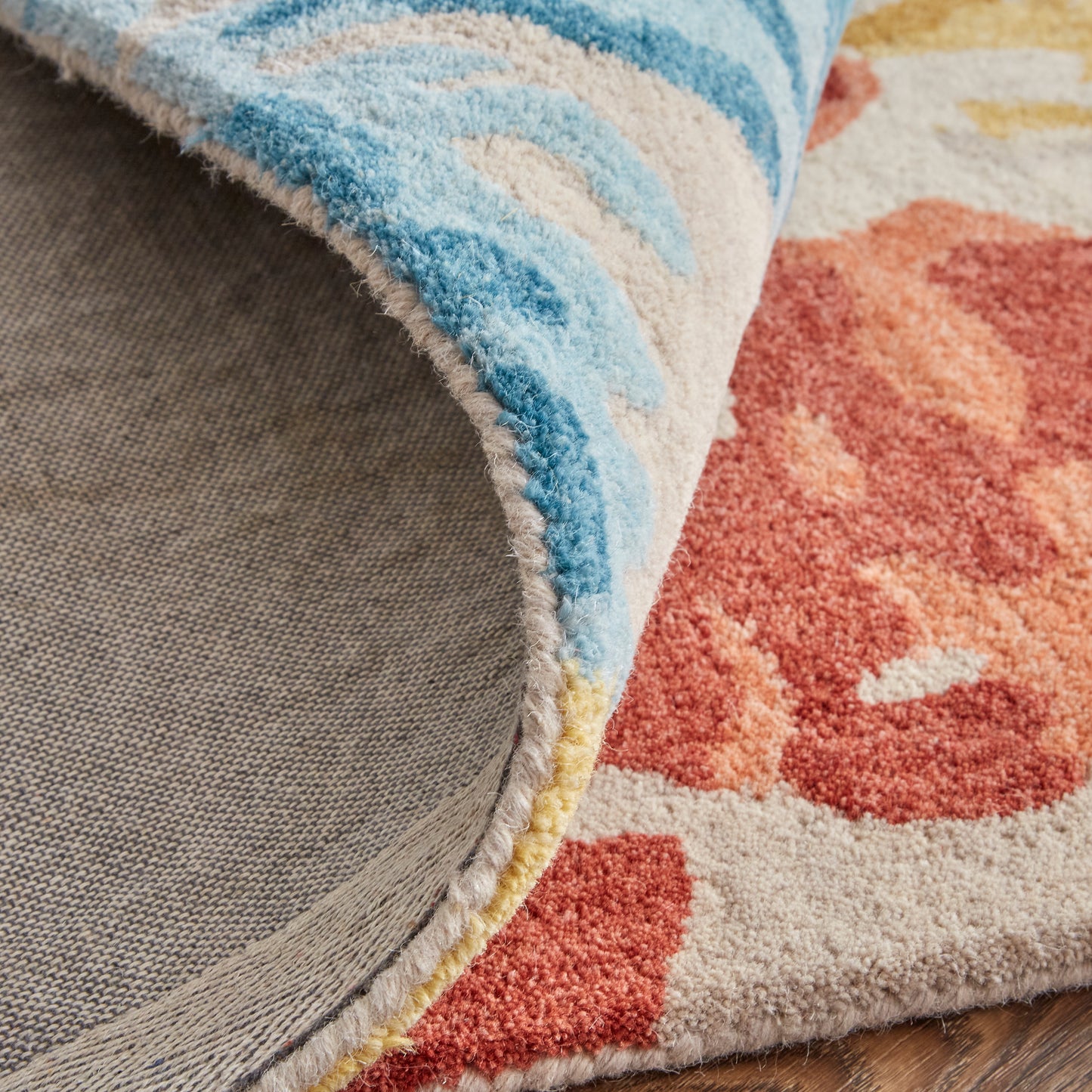Everley Modern/Casual Abstract/Watercolor Ivory/Yellow/Blue - Feizy Rug