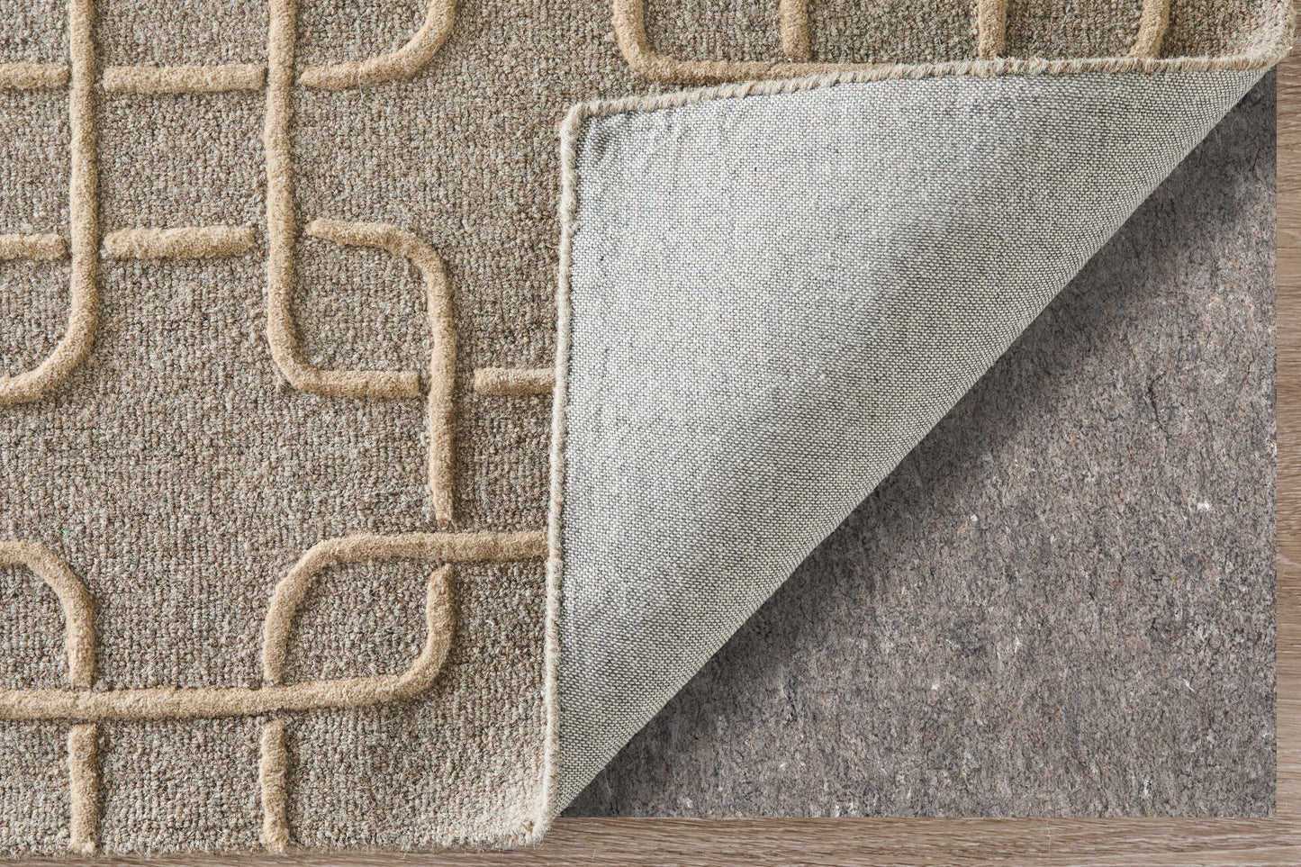 Kimball Transitional/Casual Trellis & Lattice/Geometric/Abstract Gray/Taupe/Tan - Feizy Rug