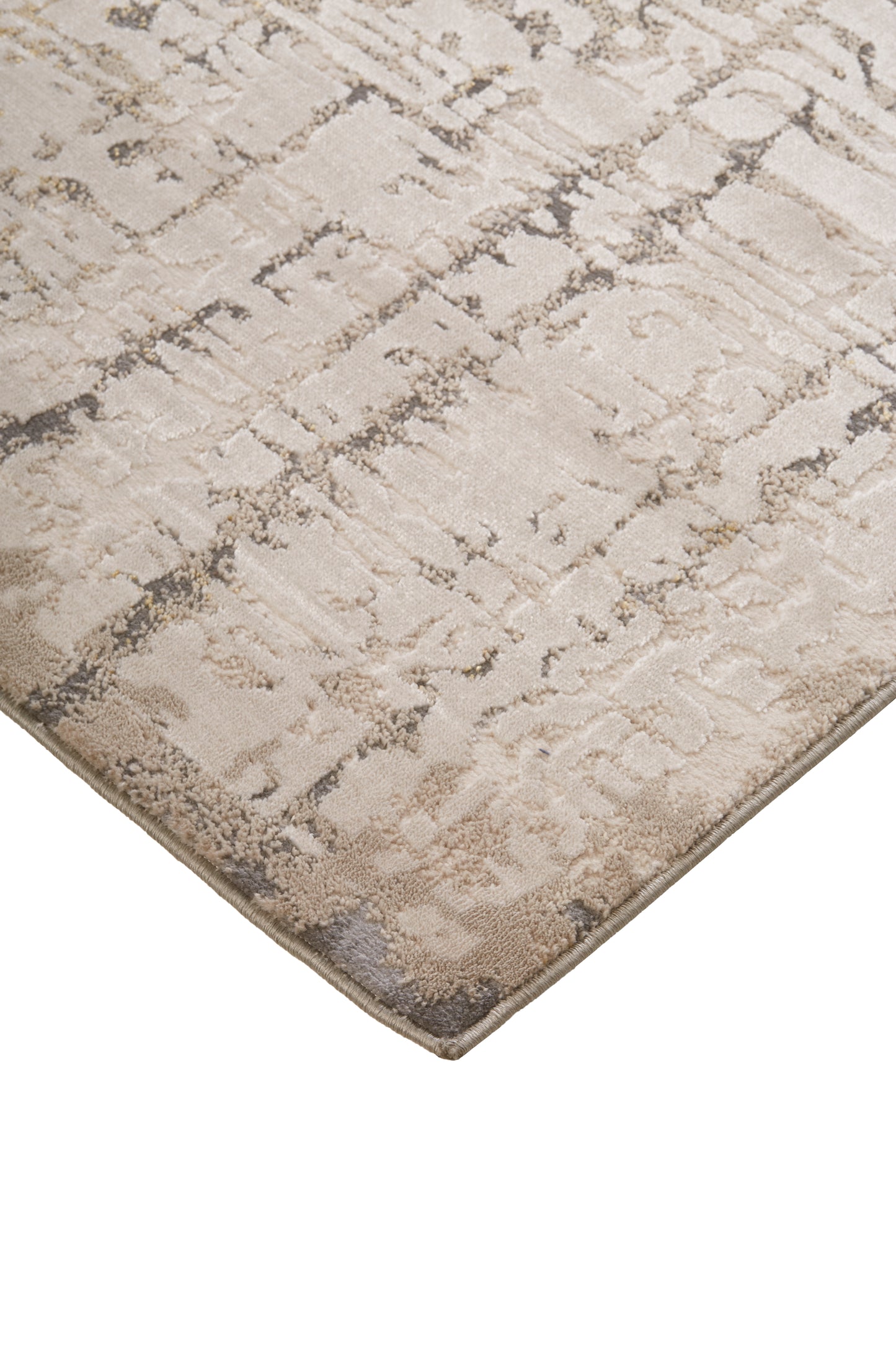 Waldor Modern/Industrial Ivory/Gray Runner  Feizy Rugs Small Parcel,Feizy Rugs,Waldor,Ivory/Gray,2'10" x 7'10",Runner,Polypropylene/Polyester,Modern/Industrial,Turkey