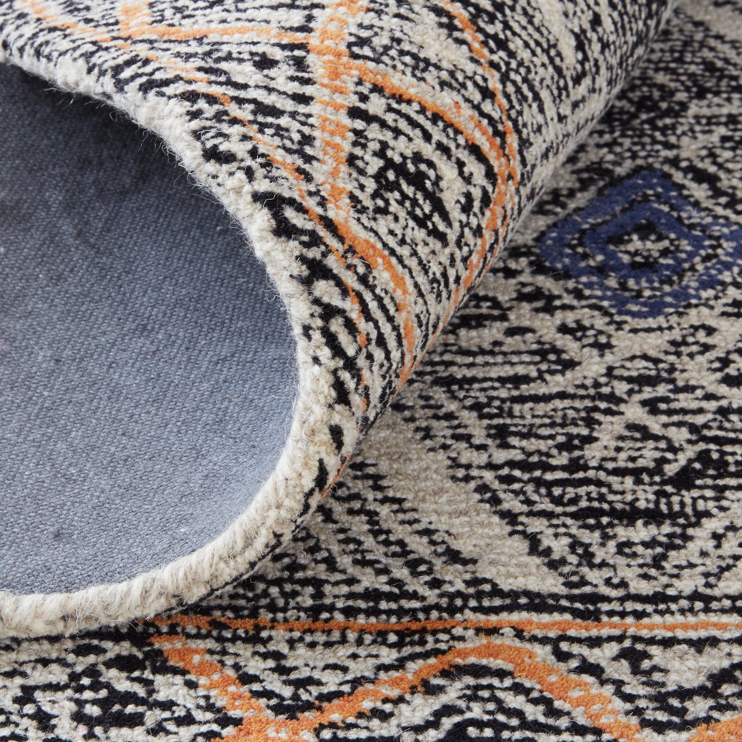 Arazad Transitional/Global/Bohemian & Eclectic Geometric/Moroccan/Diamond Black/Ivory/Green - Feizy Rug