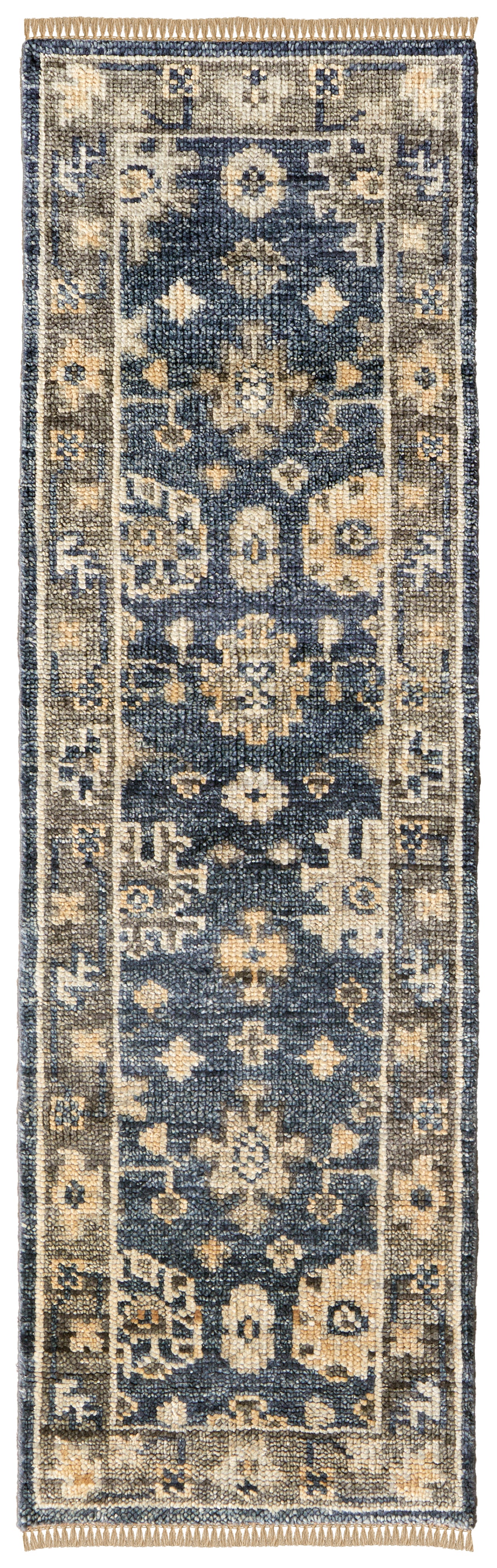 Fillmore Traditional/Classic Floral & Botanical/Bordered Blue/Gray - Feizy Rug