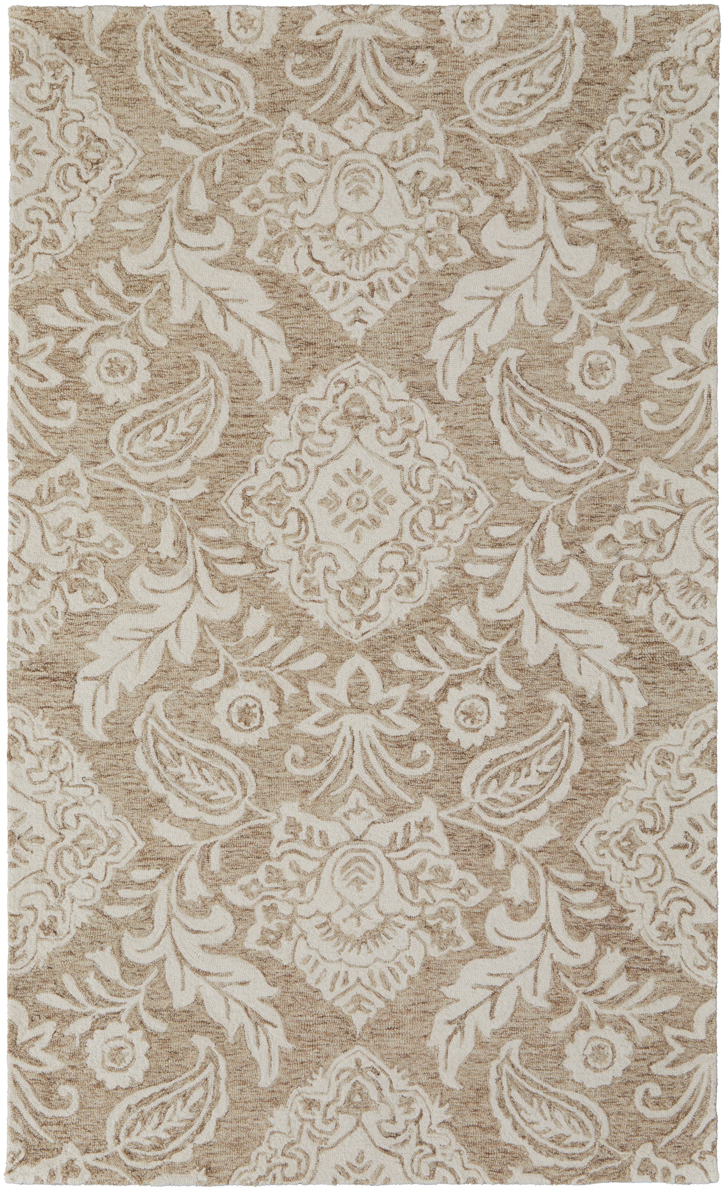 Belfort Transitional/Classic/Bohemian & Eclectic Tan/Ivory Accent Rug  Feizy Rugs Small Parcel,Feizy Rugs,Belfort,Tan/Ivory,2' x 3',Accent Rug,Wool,Transitional/Classic/Bohemian & Eclectic,India