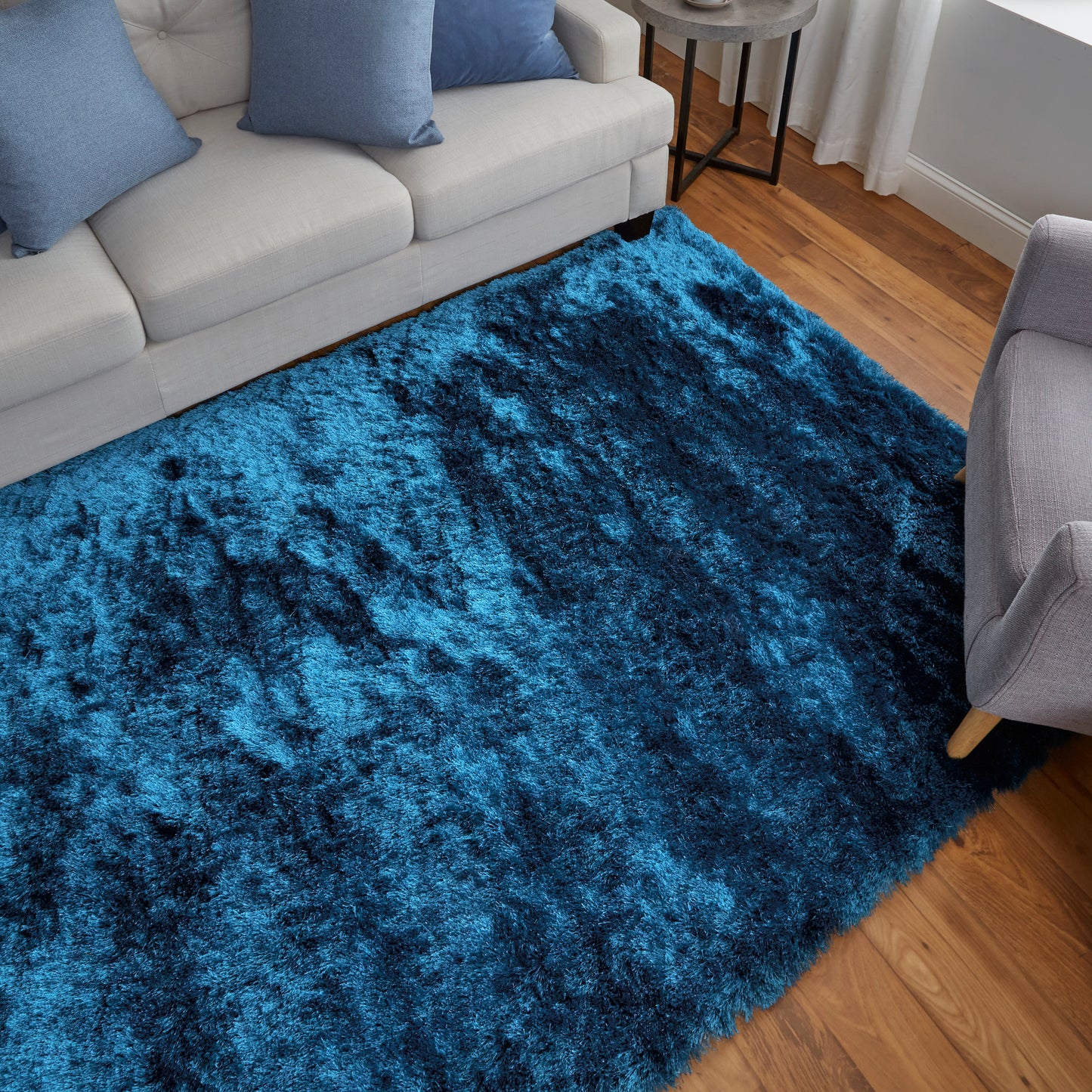 Indochine Modern/Luxury & Glam/Casual Blue/Green Accent Rug