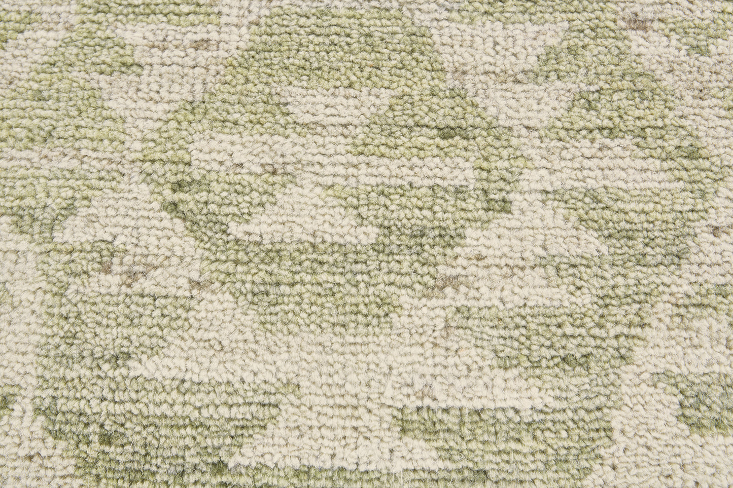 Nizhoni Transitional/Global Southwestern/Moroccan Green/Ivory - Feizy Rug
