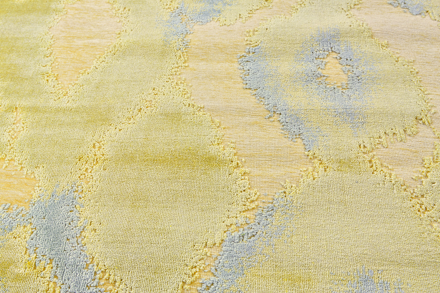 Saphir Mah Modern/Casual/Bohemian & Eclectic Abstract/Argyle Gold/Tan/Gray - Feizy Rug