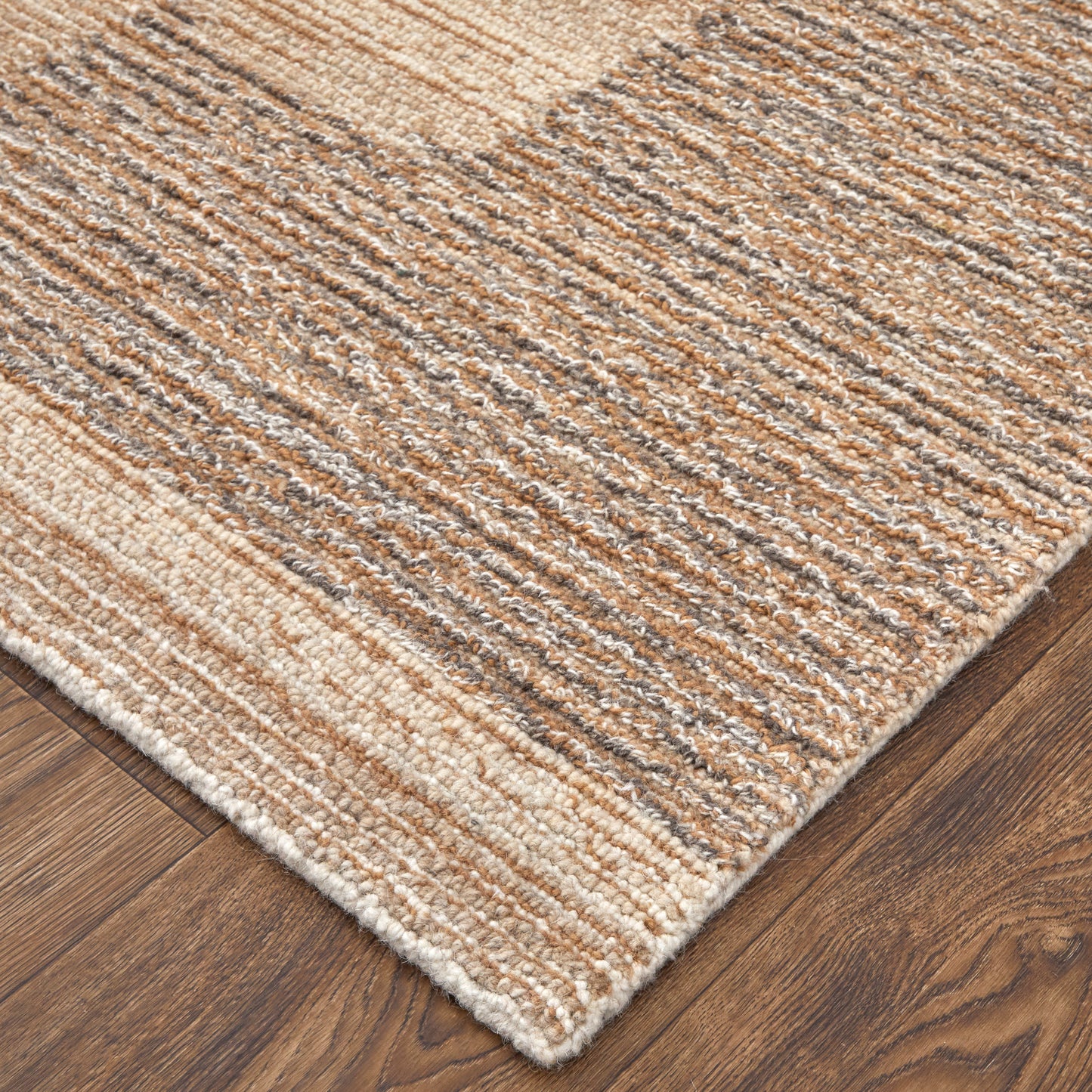 Pollock Modern/Casual/Bohemian & Eclectic Abstract/Color Block Brown/Tan/Ivory - Feizy Rug
