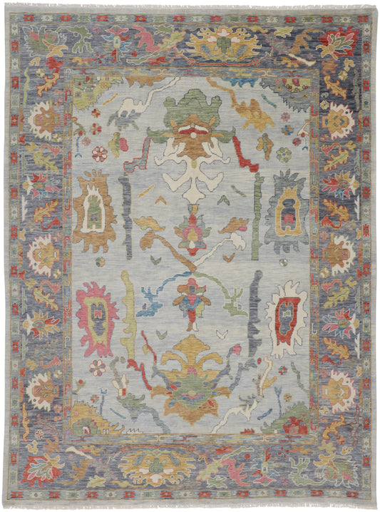 Karina Traditional/Persian/Craftsman Blue/Gray/Gold Accent Rug