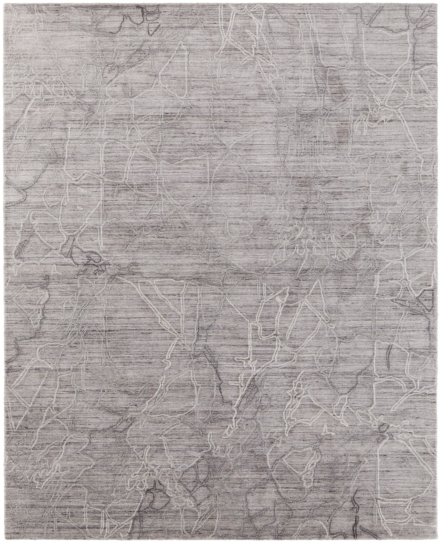 Whitton Modern/Industrial/Casual Gray/Tan/Ivory Accent Rug